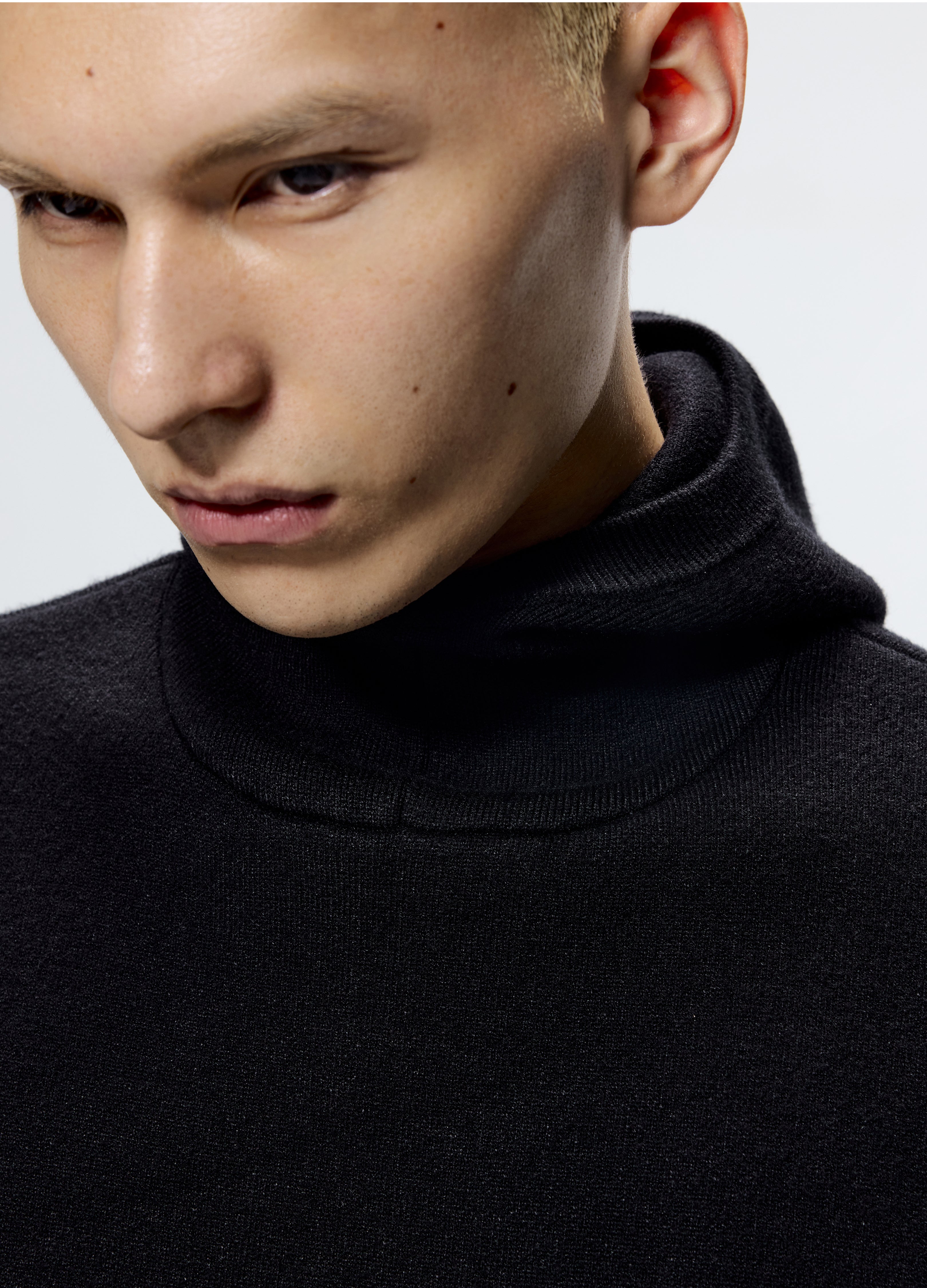 25FW CROPPED HEAVY KNIT SWEATER