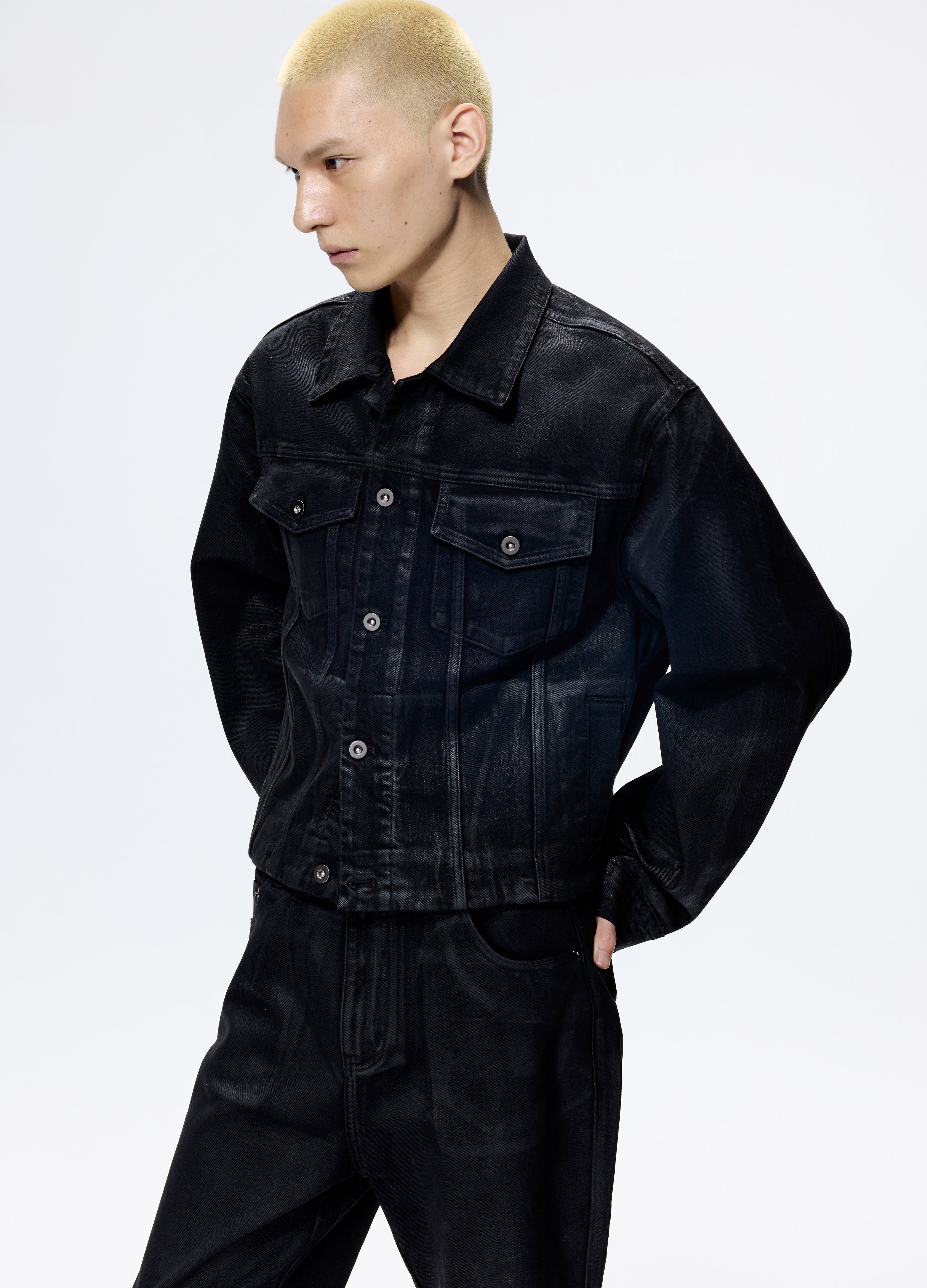 25FW HAND-WAXED DENIM JACKET