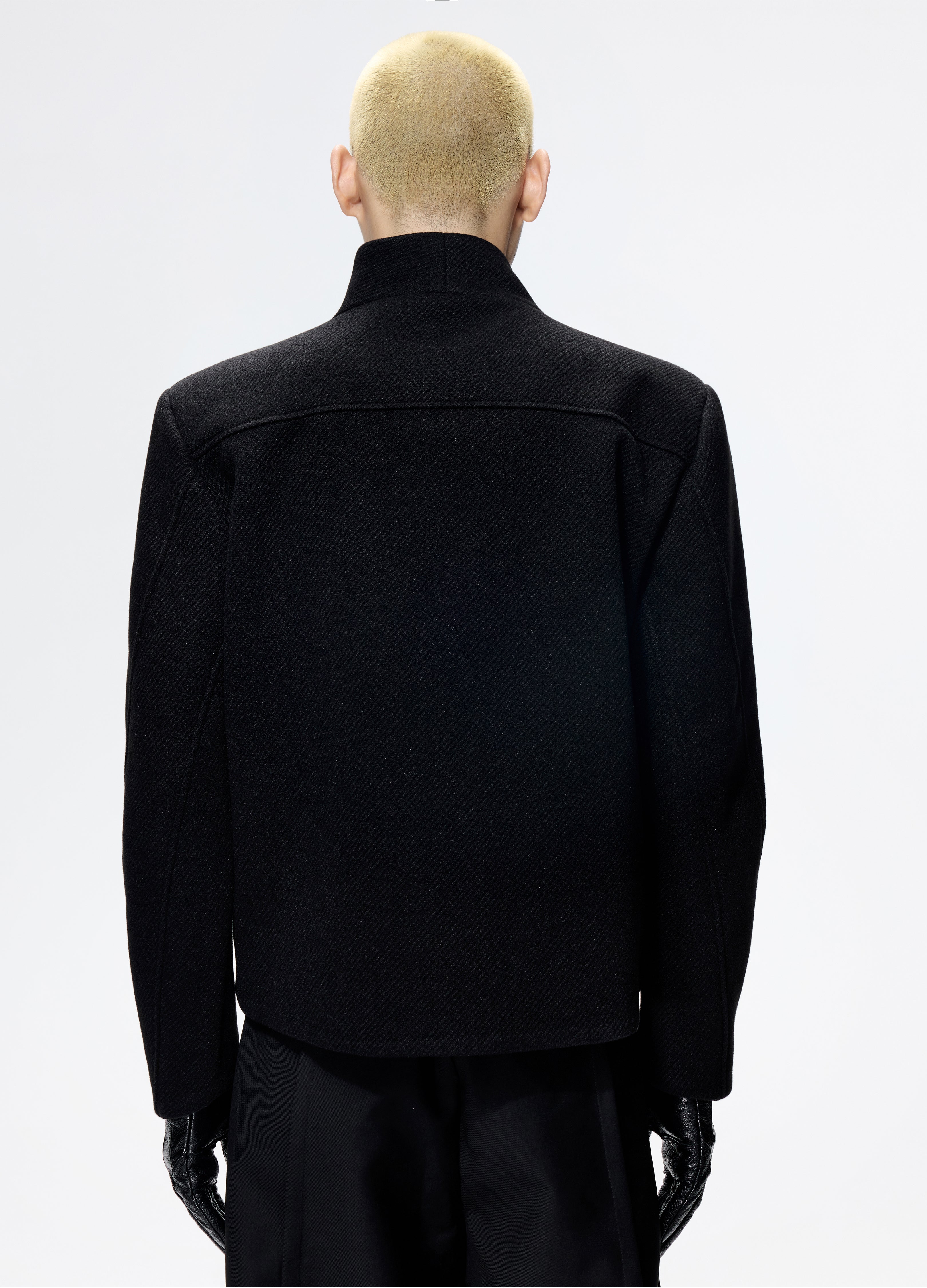 25FW DECONSTRUCT SLANT WOOL COAT