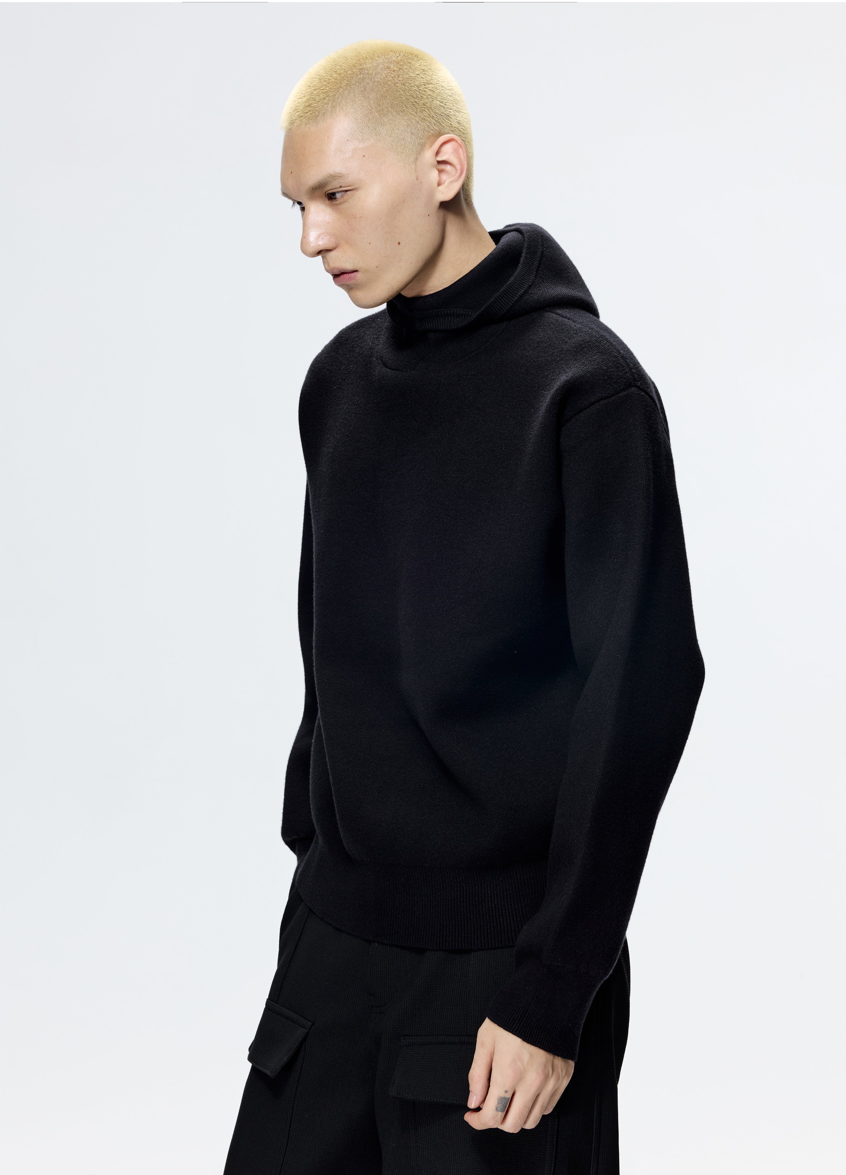 25FW CROPPED HEAVY KNIT SWEATER