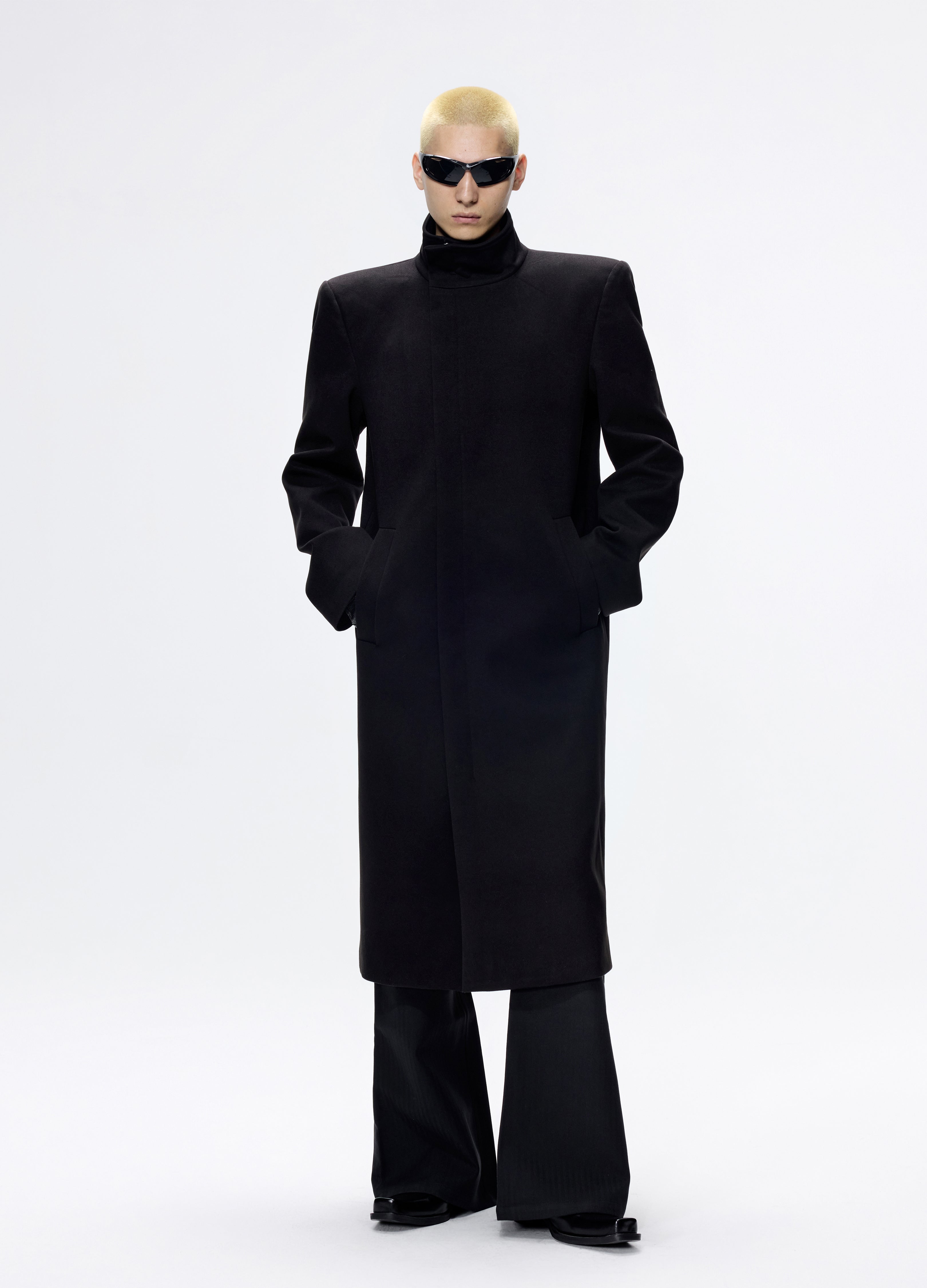 25FW SHARP SHOULDER WOOL COAT