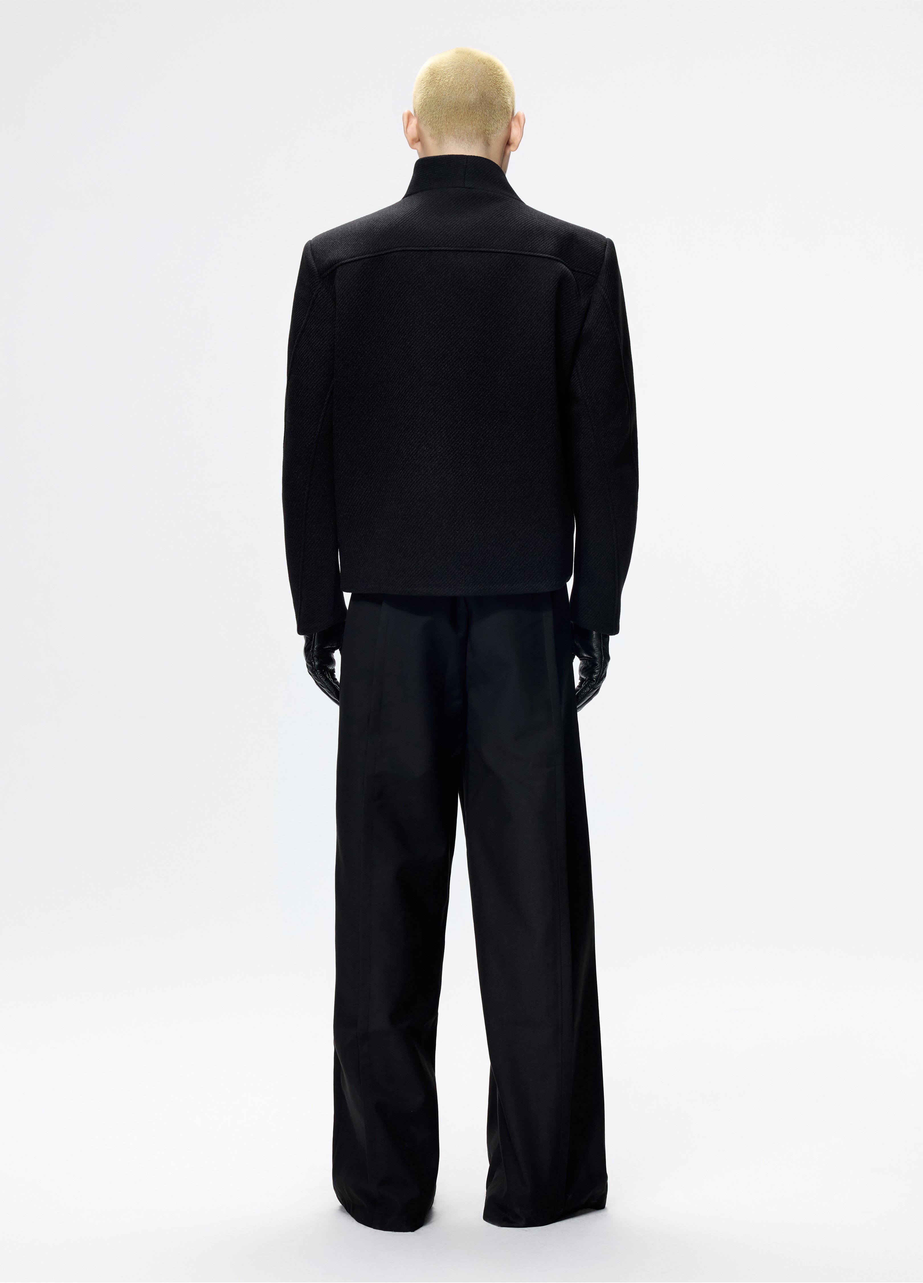 25FW DECONSTRUCT SLANT WOOL COAT