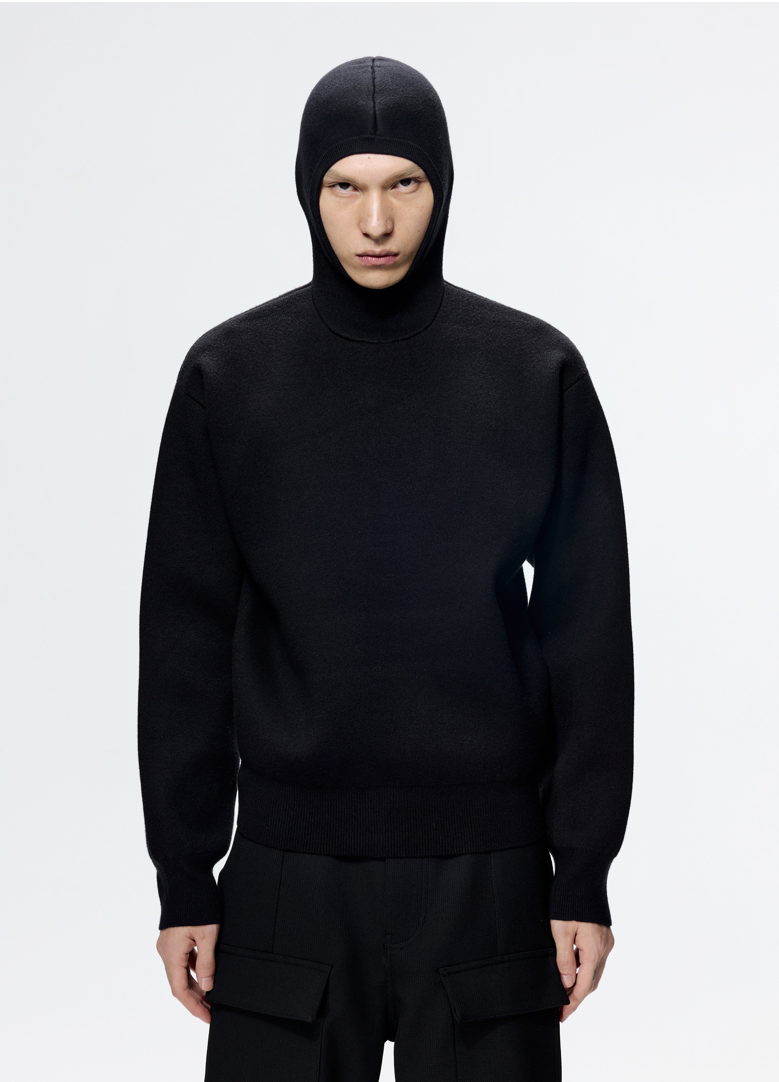 25FW CROPPED HEAVY KNIT SWEATER