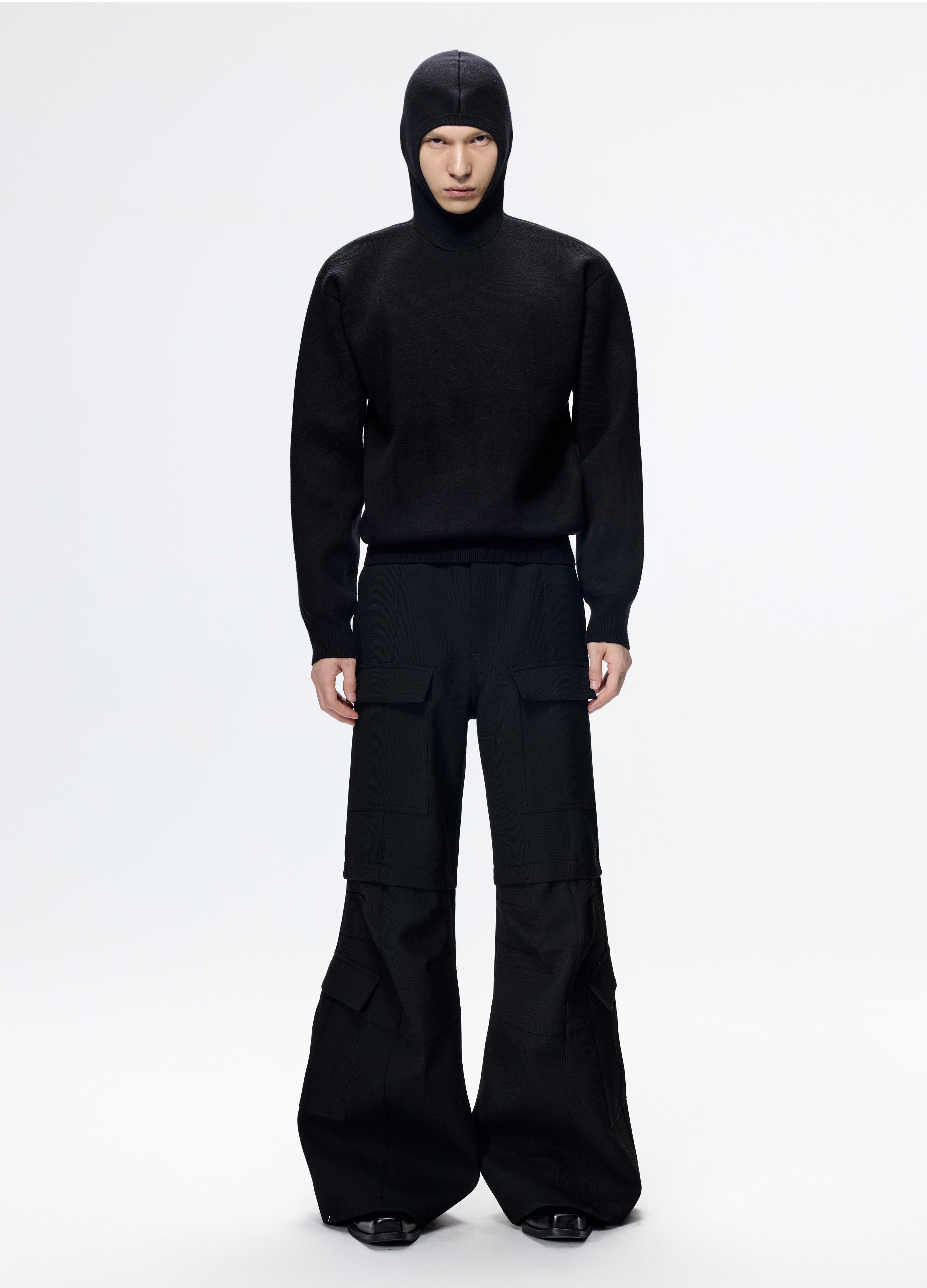 25FW CROPPED HEAVY KNIT SWEATER