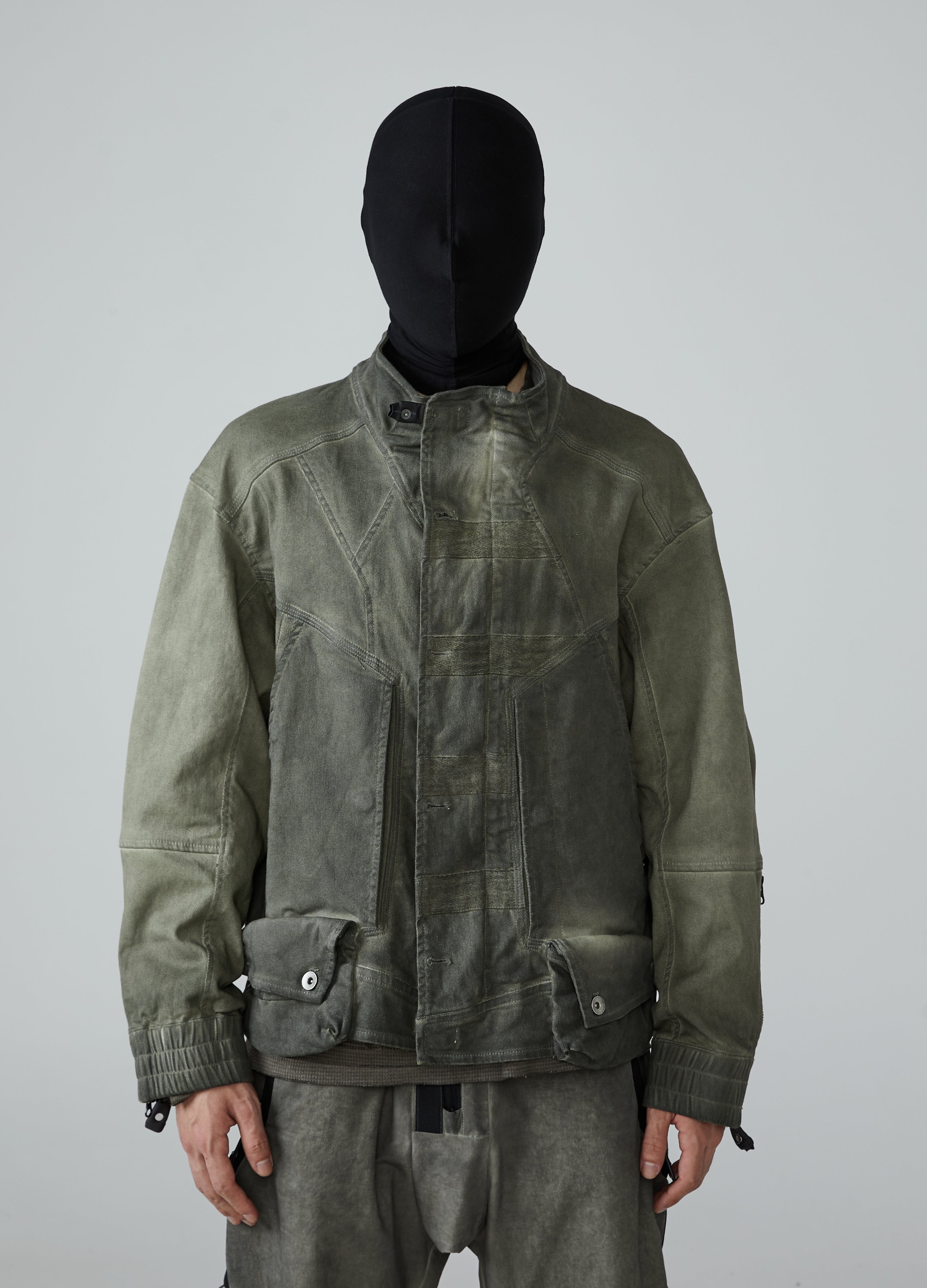 Wasteland Washed Distressed Denim Work Jacket