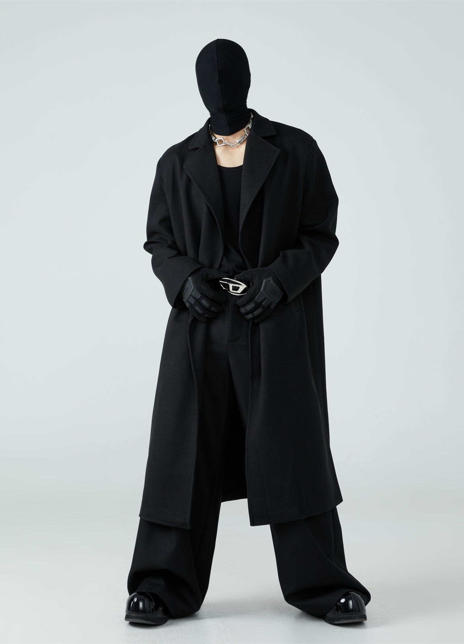 23FW Unbuttoned Woolen Coat