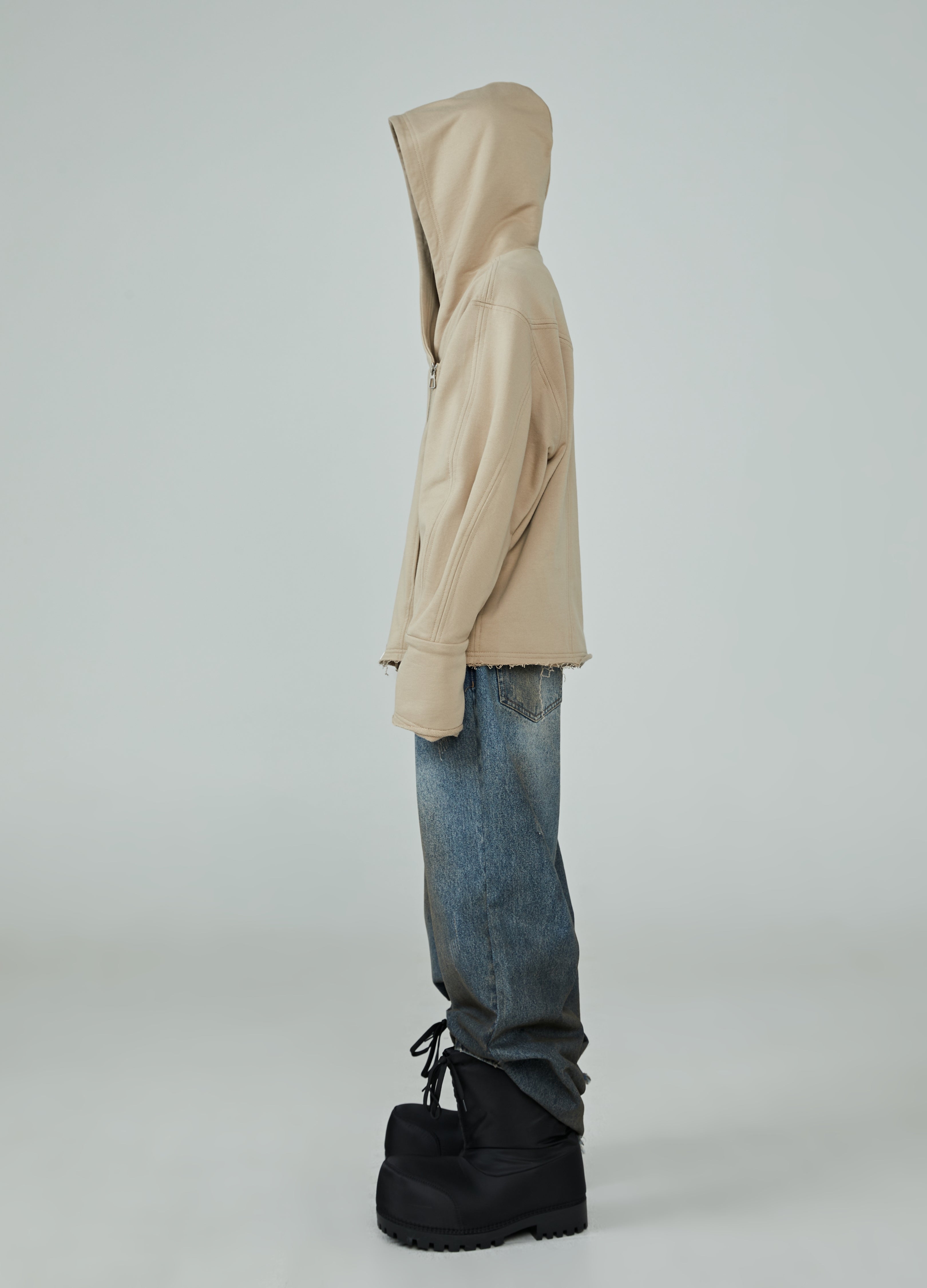 24SS Deconstructed Drift Zip Hoodie