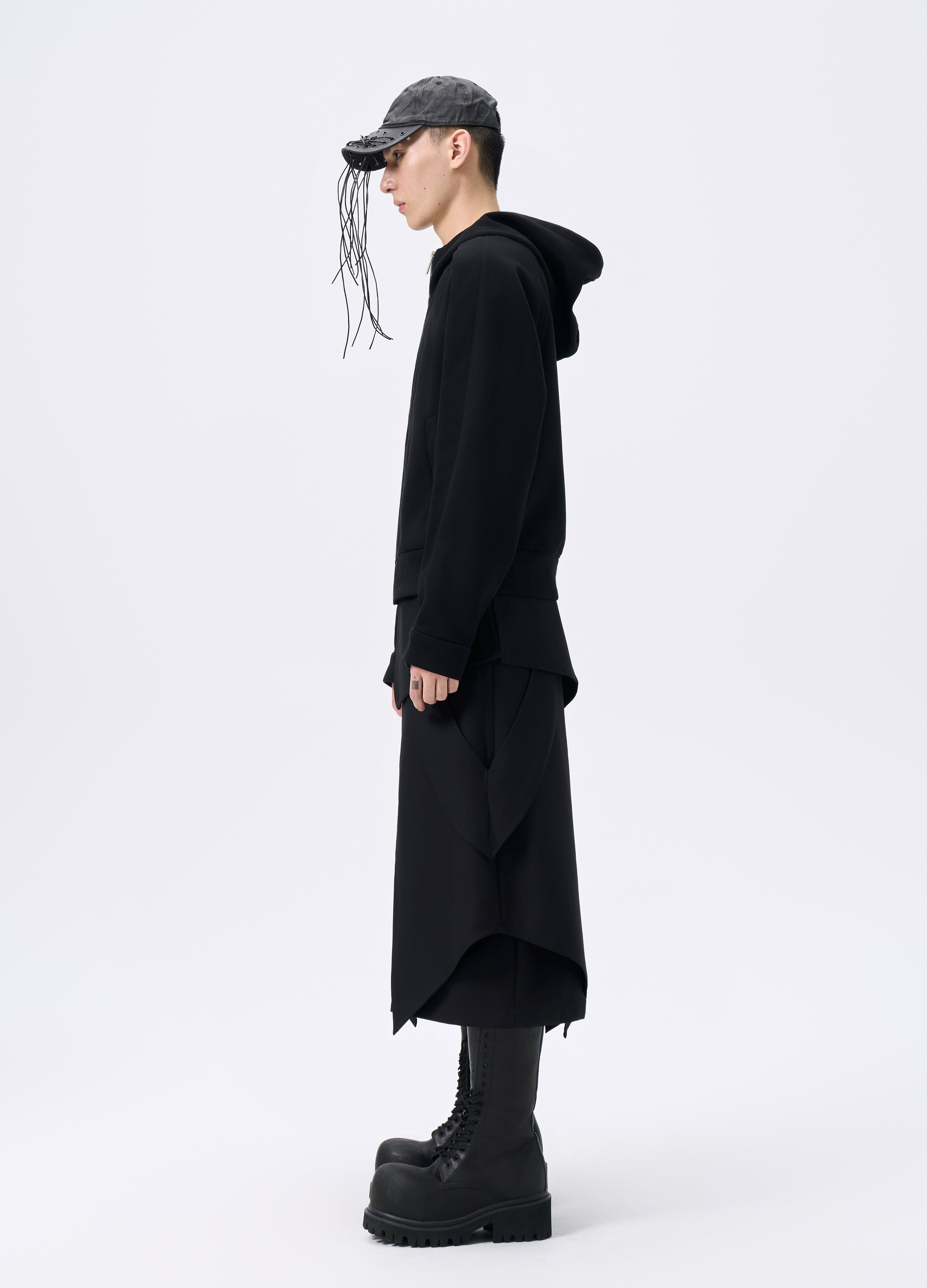 25FW ZIP LAYERED HOODED JACKET