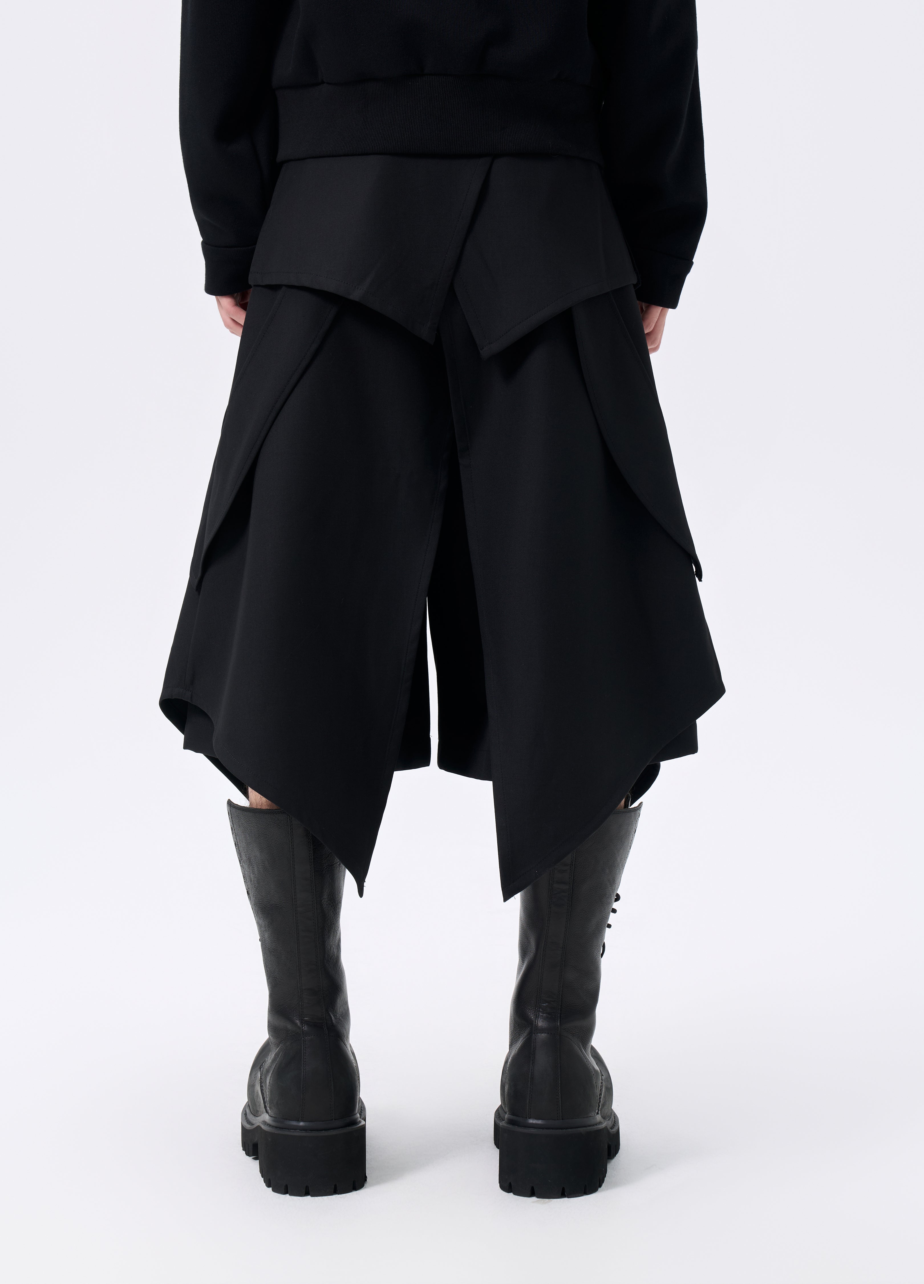 25FW LAYERED BELT APRON SKIRT