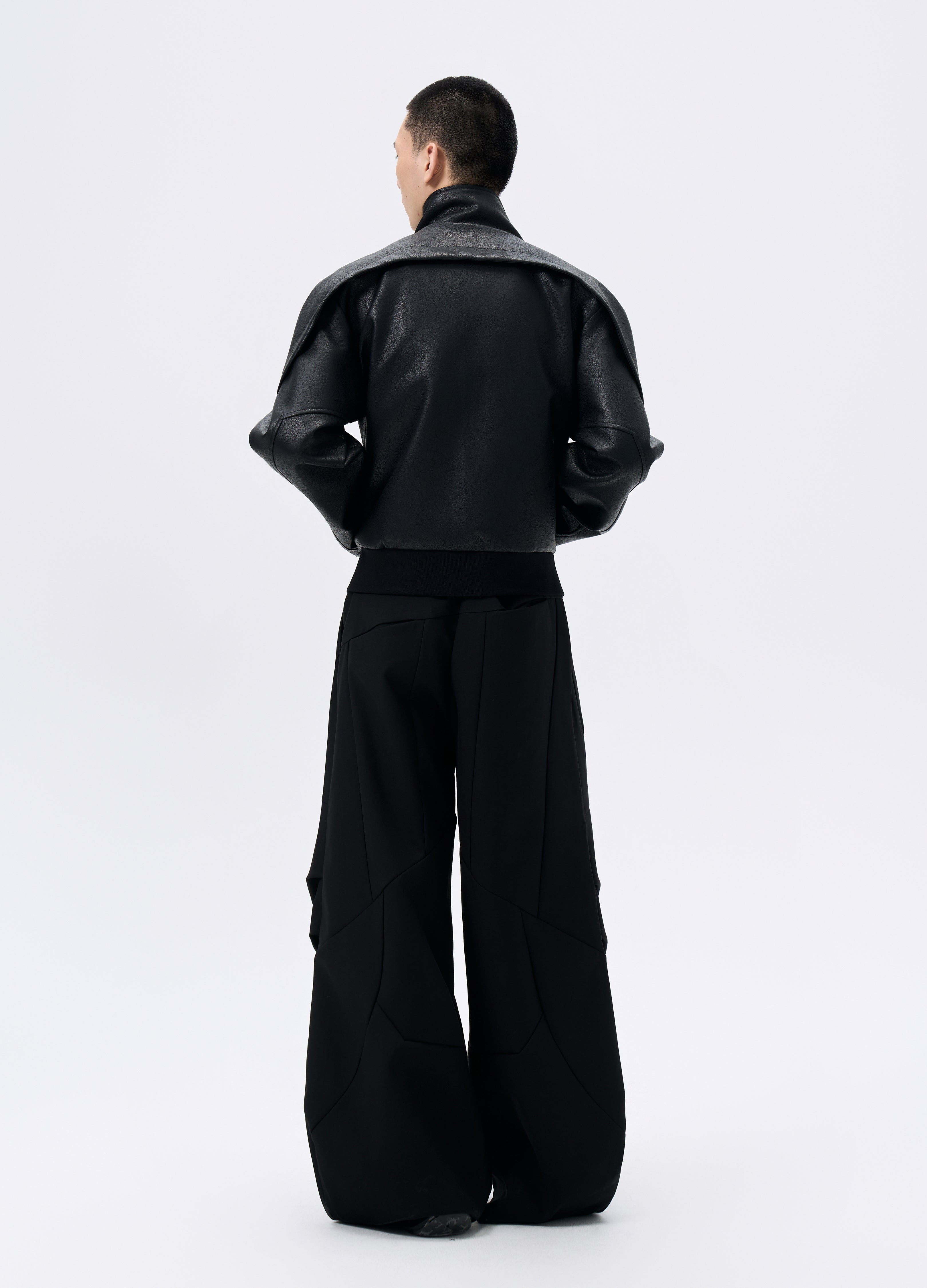 25FW PLEATED SABER CUT TROUSERS