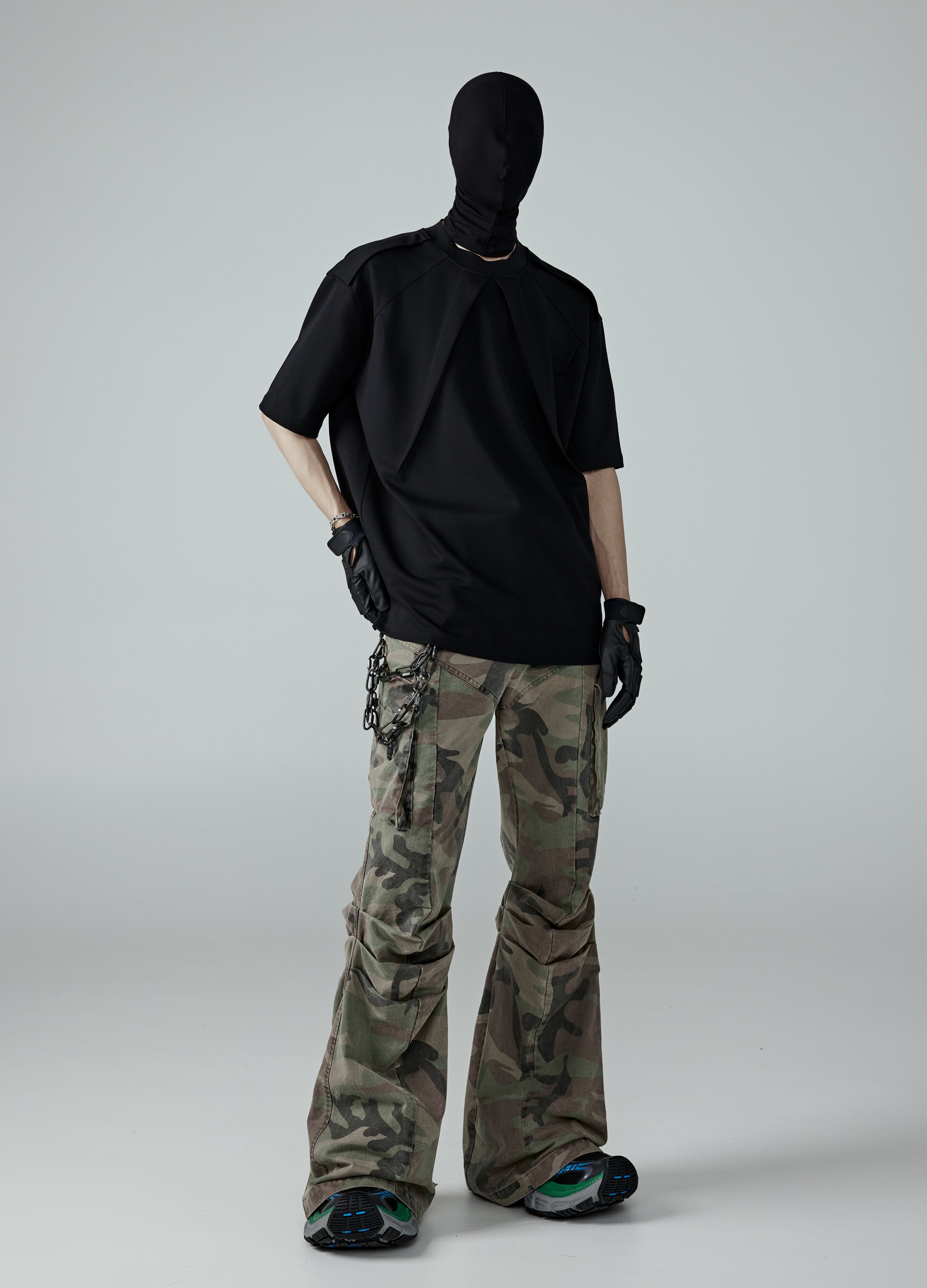 24SS Pleated Binder Cut Tee