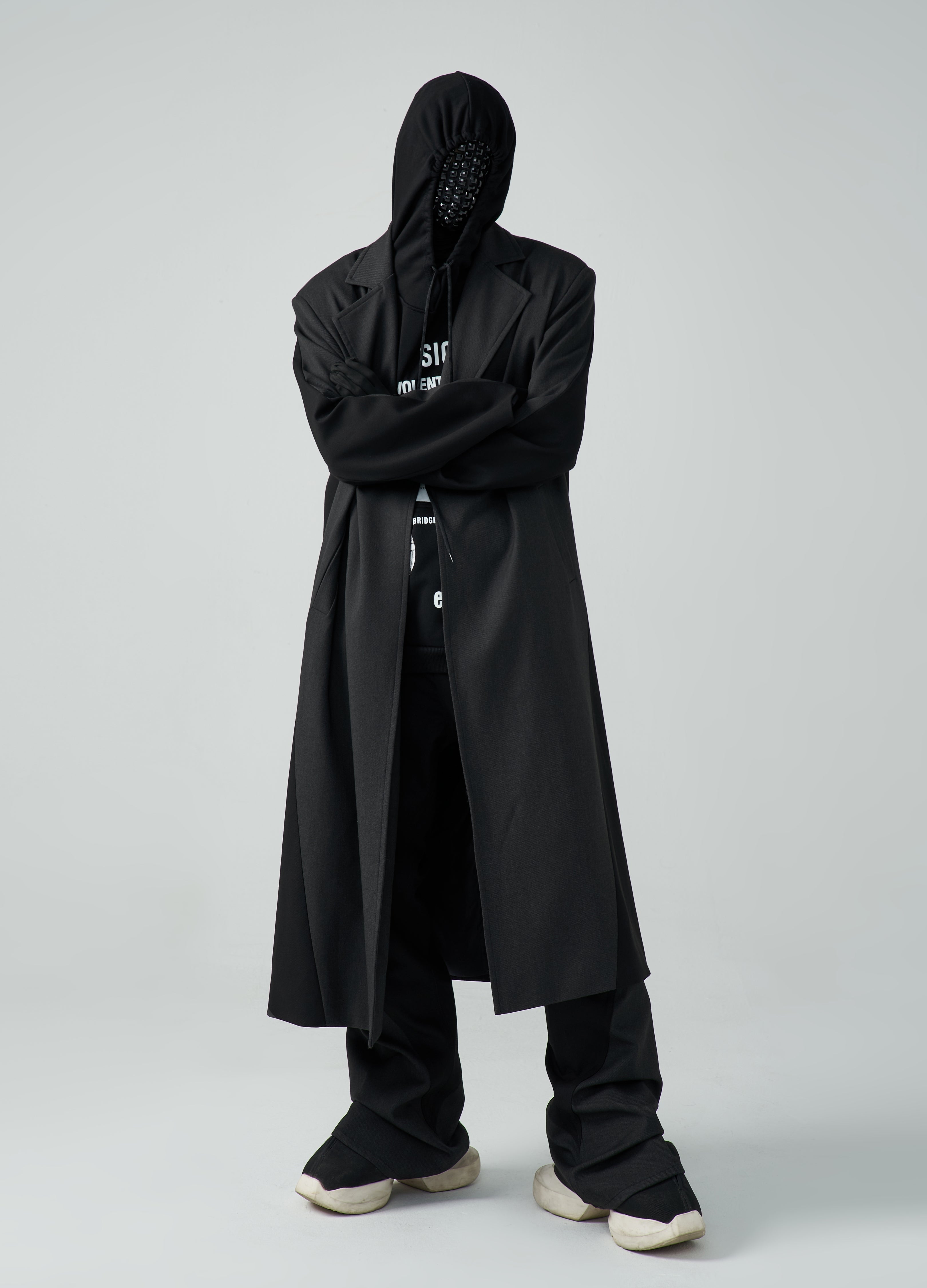 23FW Wool Spliced Coat