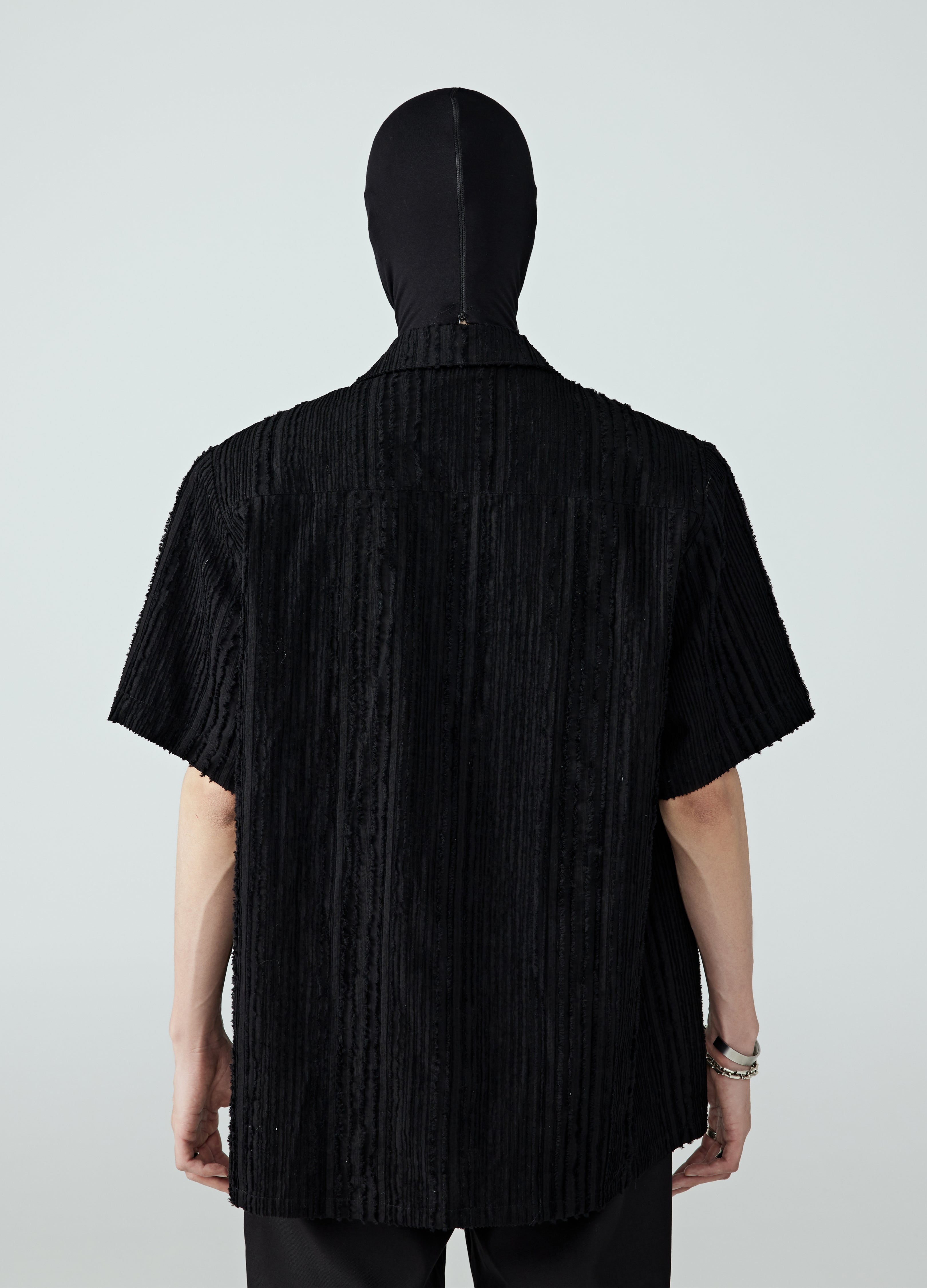 24SS Curved Line Stitch Shirt