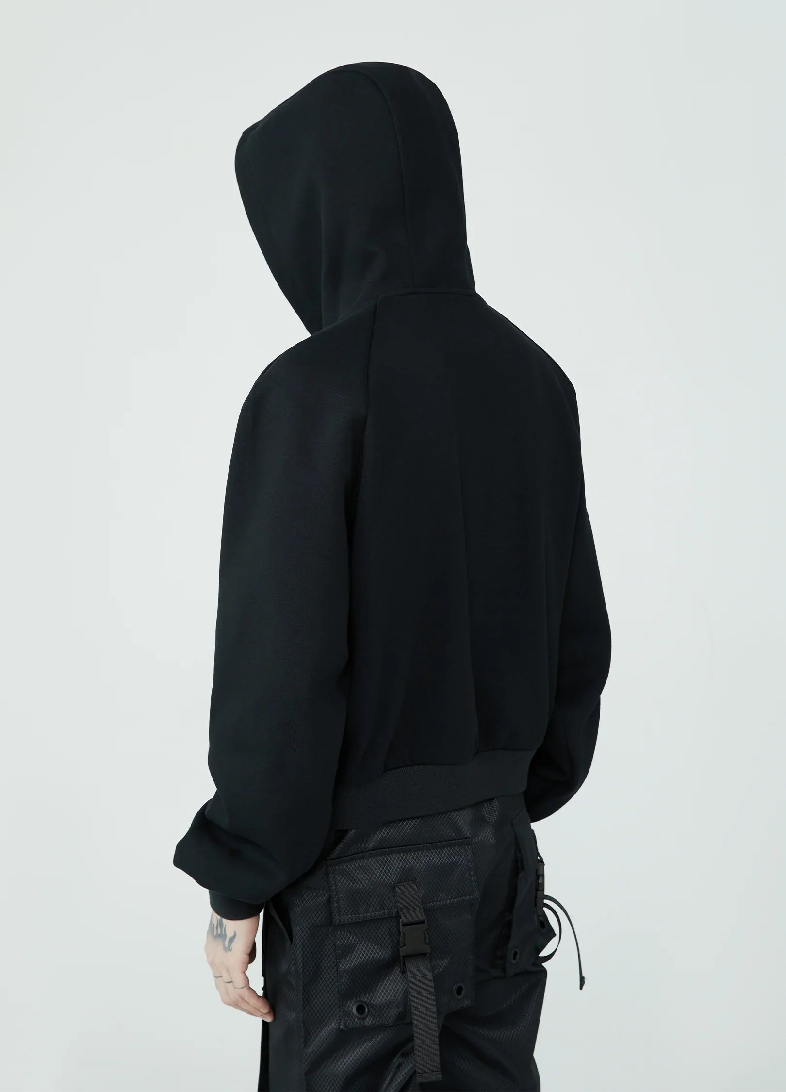 23SS Ethereal Guardian Cropped Hoodie