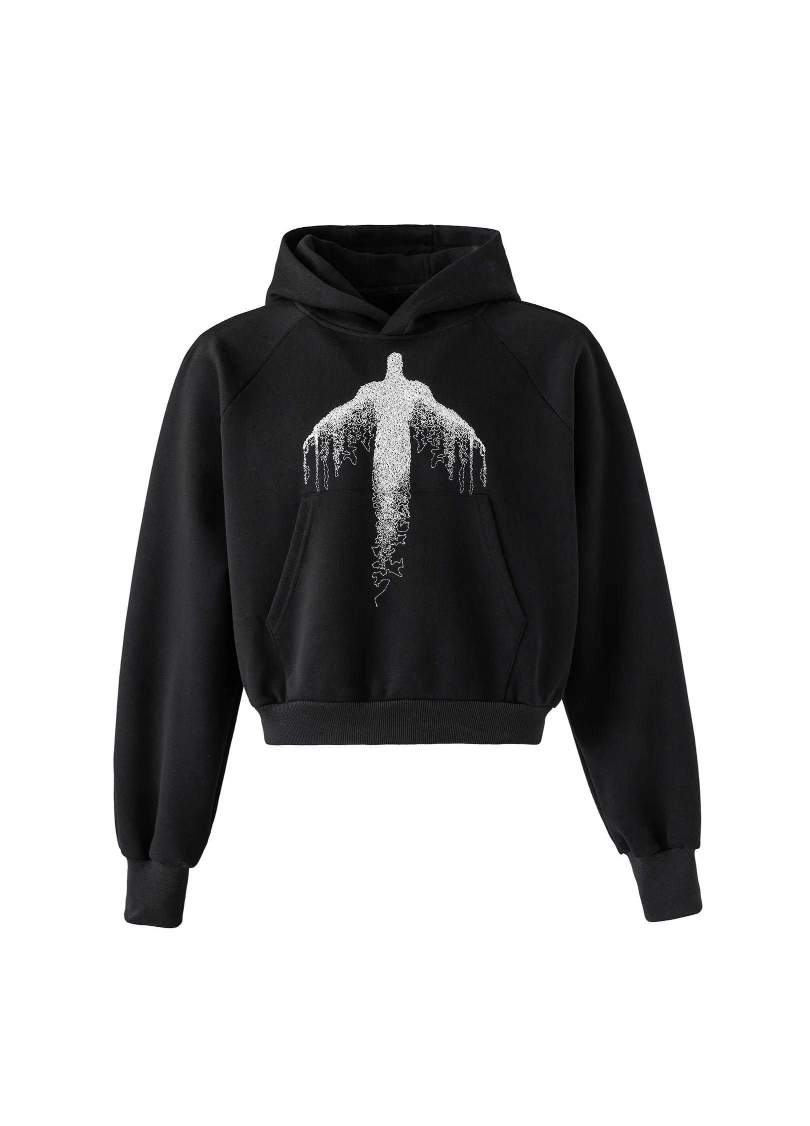 23SS Ethereal Guardian Cropped Hoodie
