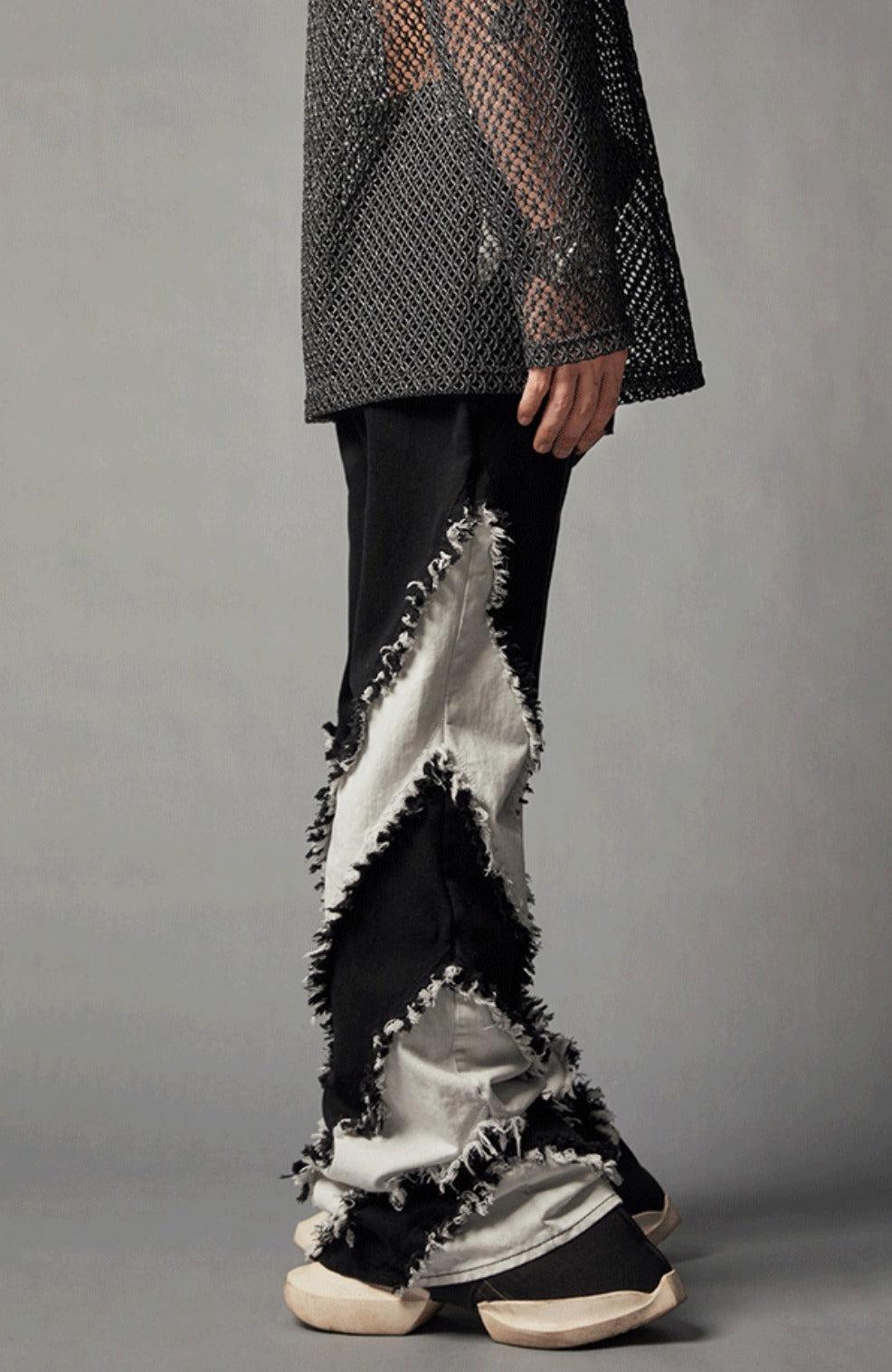 22SS Monochrome Punk Pants