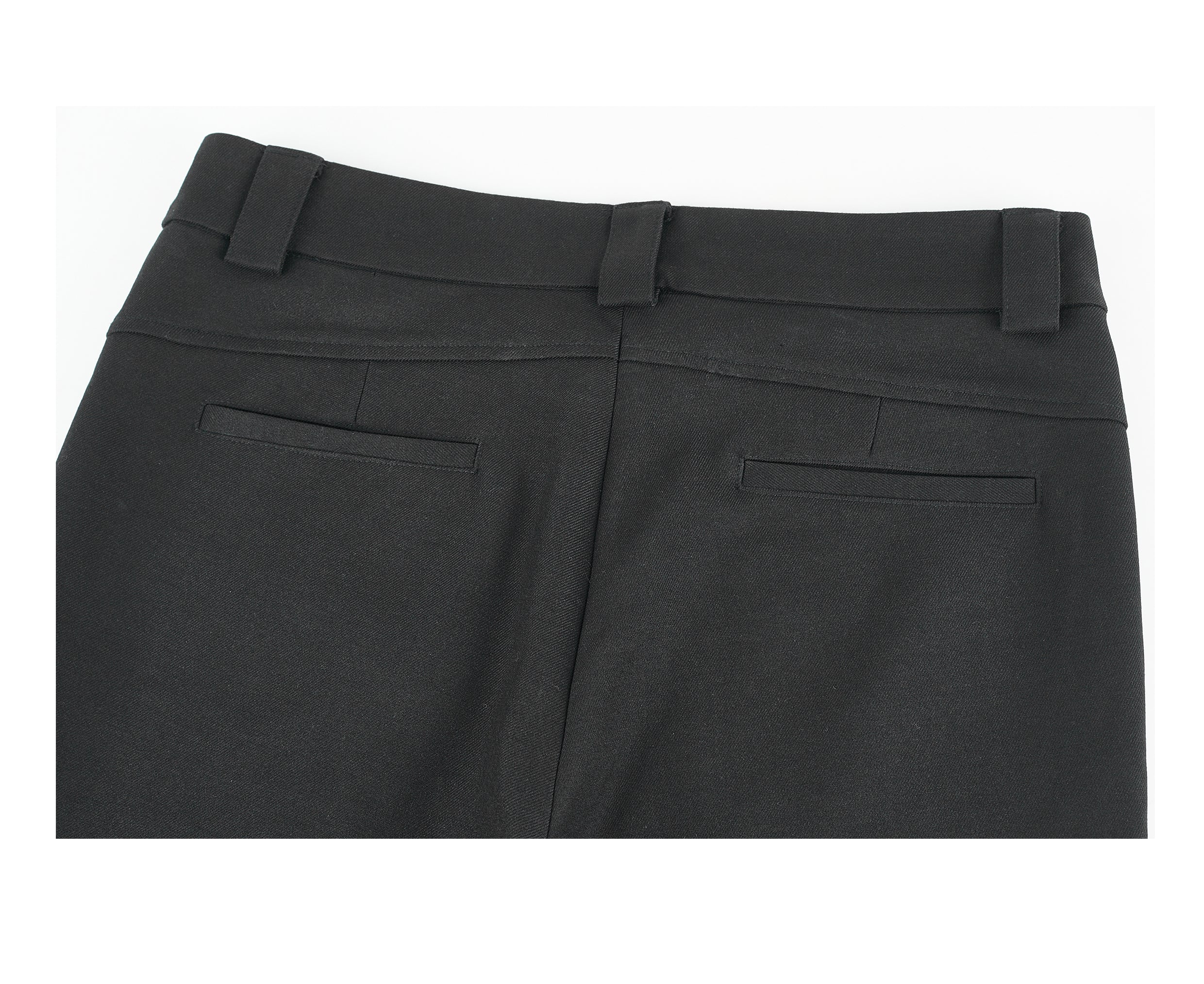 DRAPE FLARE SUIT TROUSERS