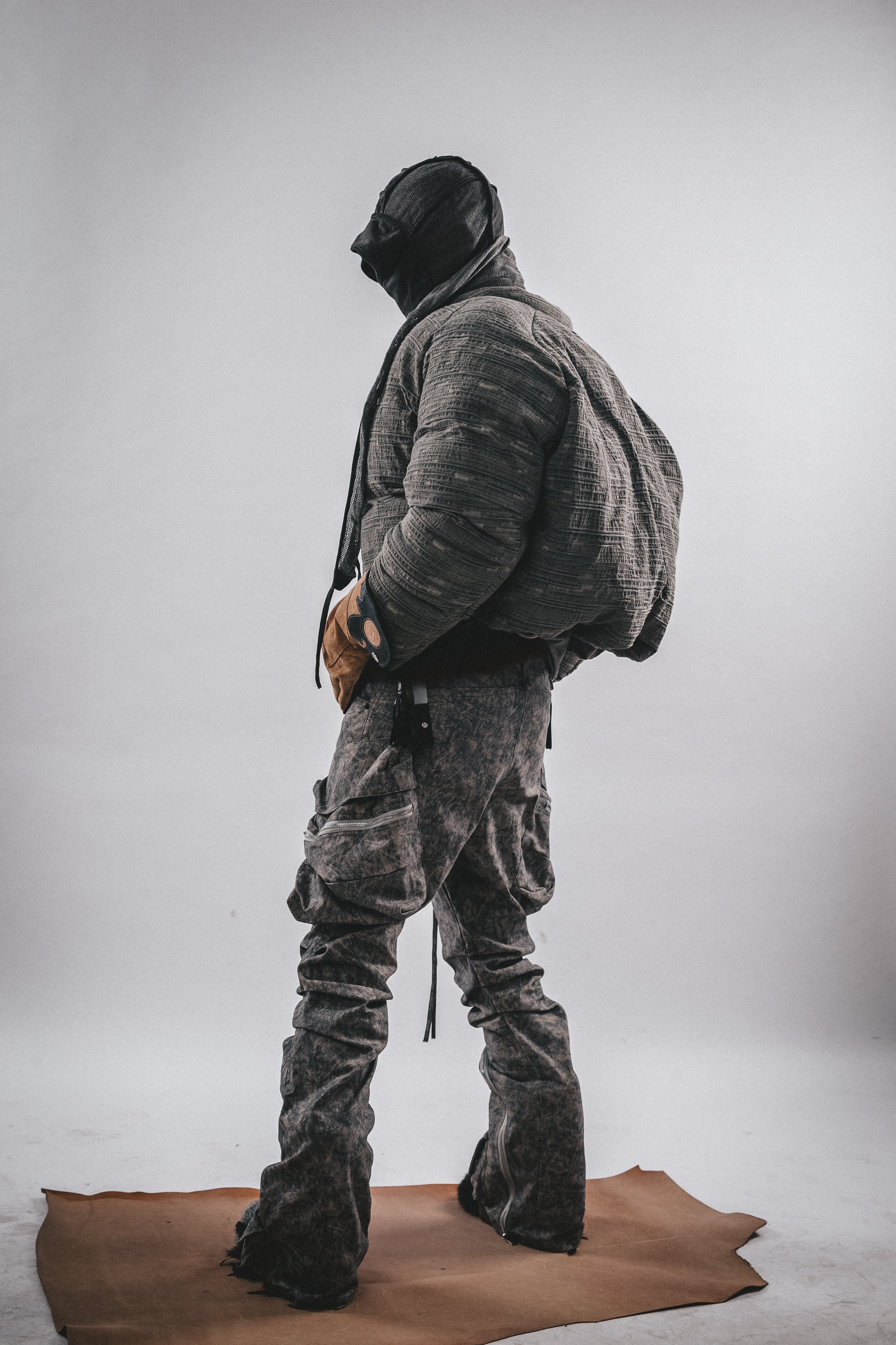 DRKLEI Wasteland Texture Puffer Jacket