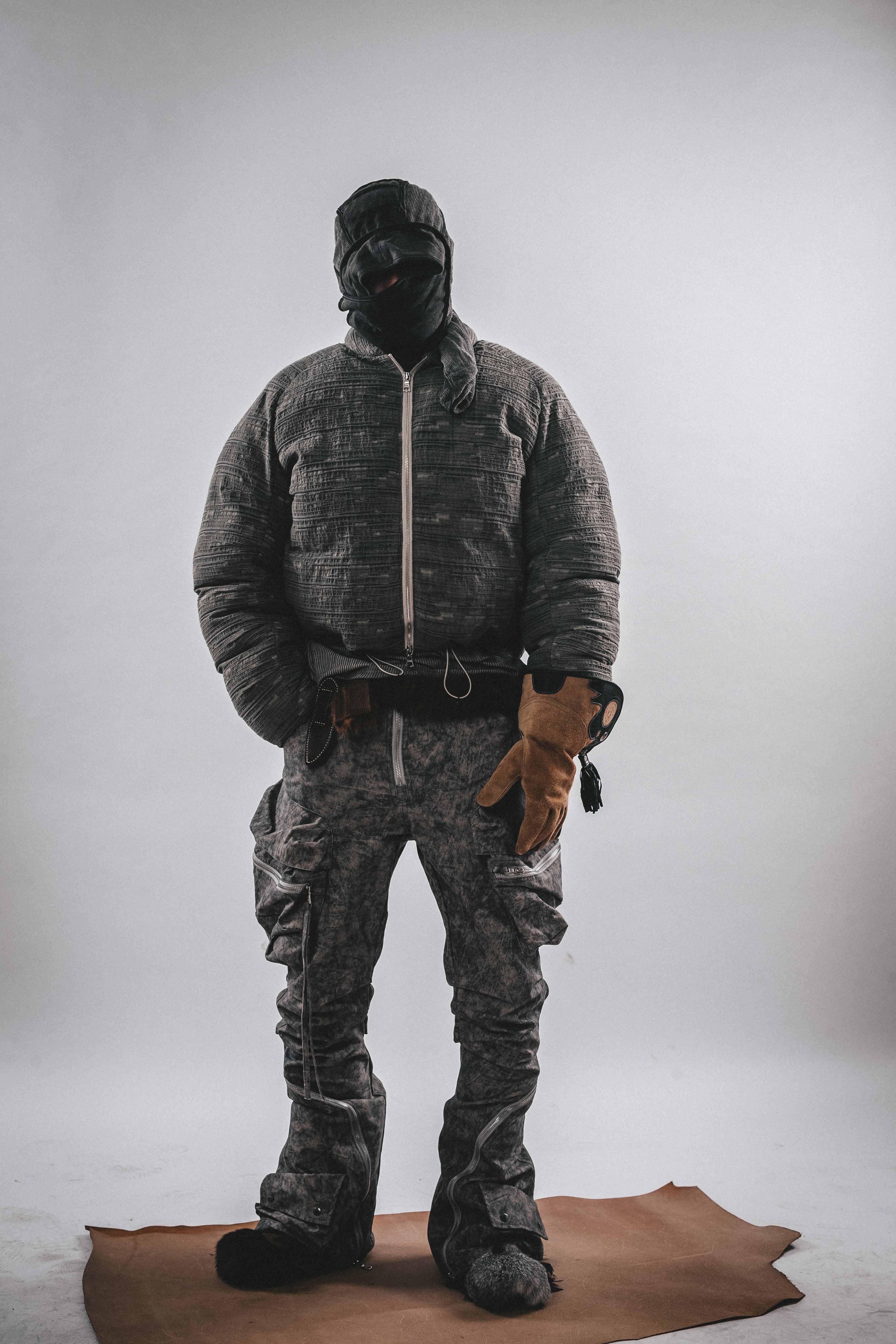 DRKLEI Wasteland Texture Puffer Jacket