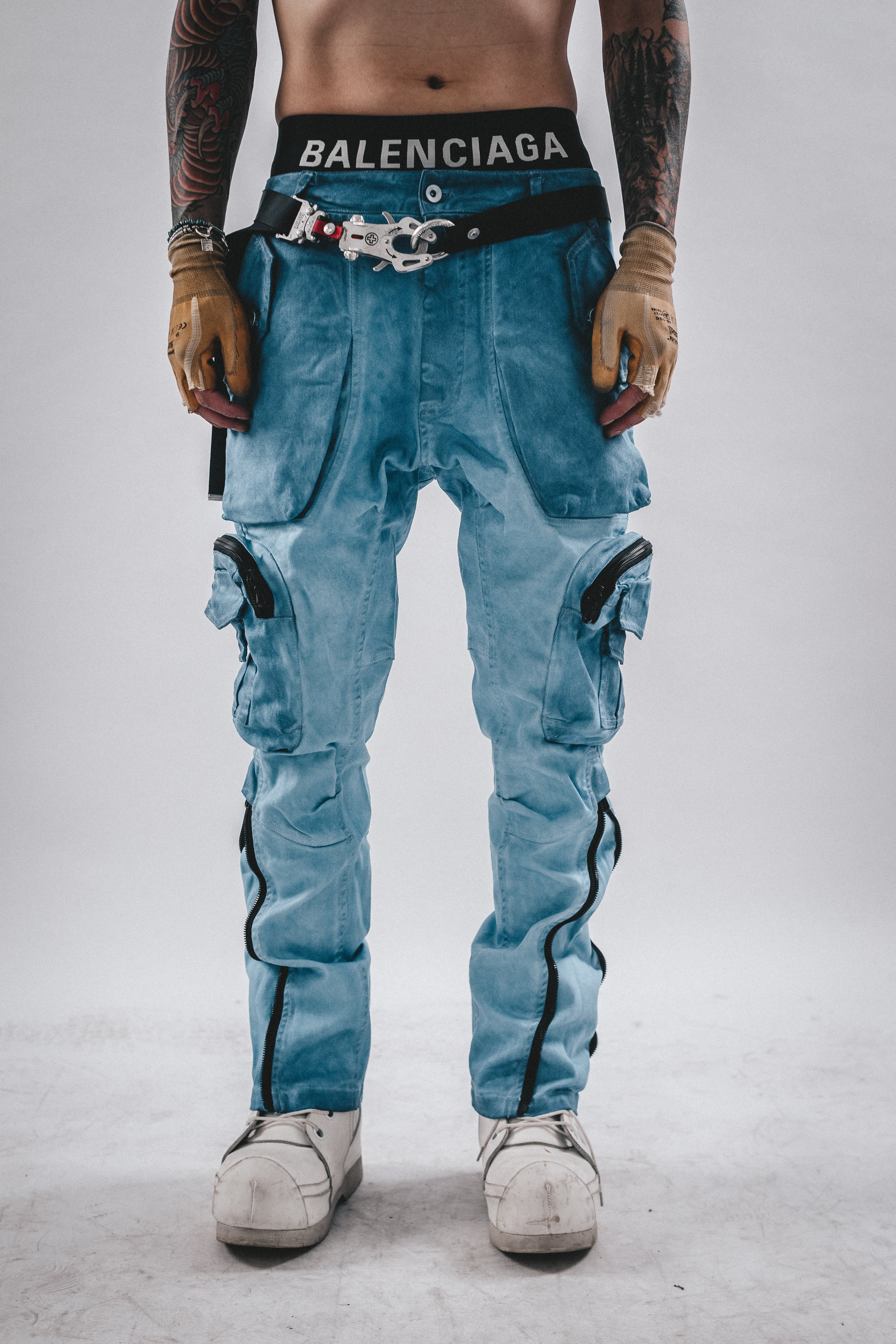 DRKLEI RUINFORM ZIP UTILITY PANTS