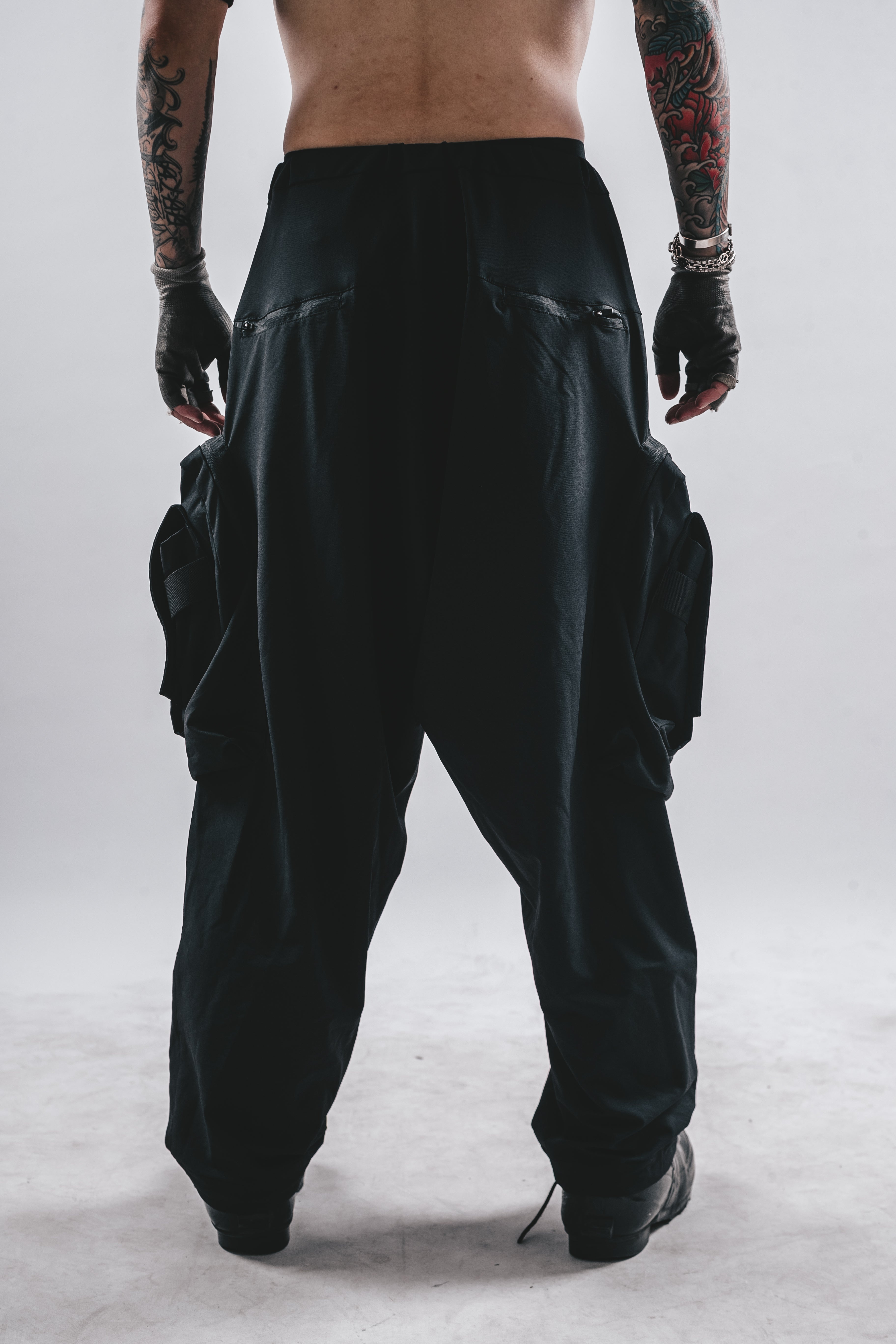 DRKLEI UTILITY WIDE CARGO PANTS