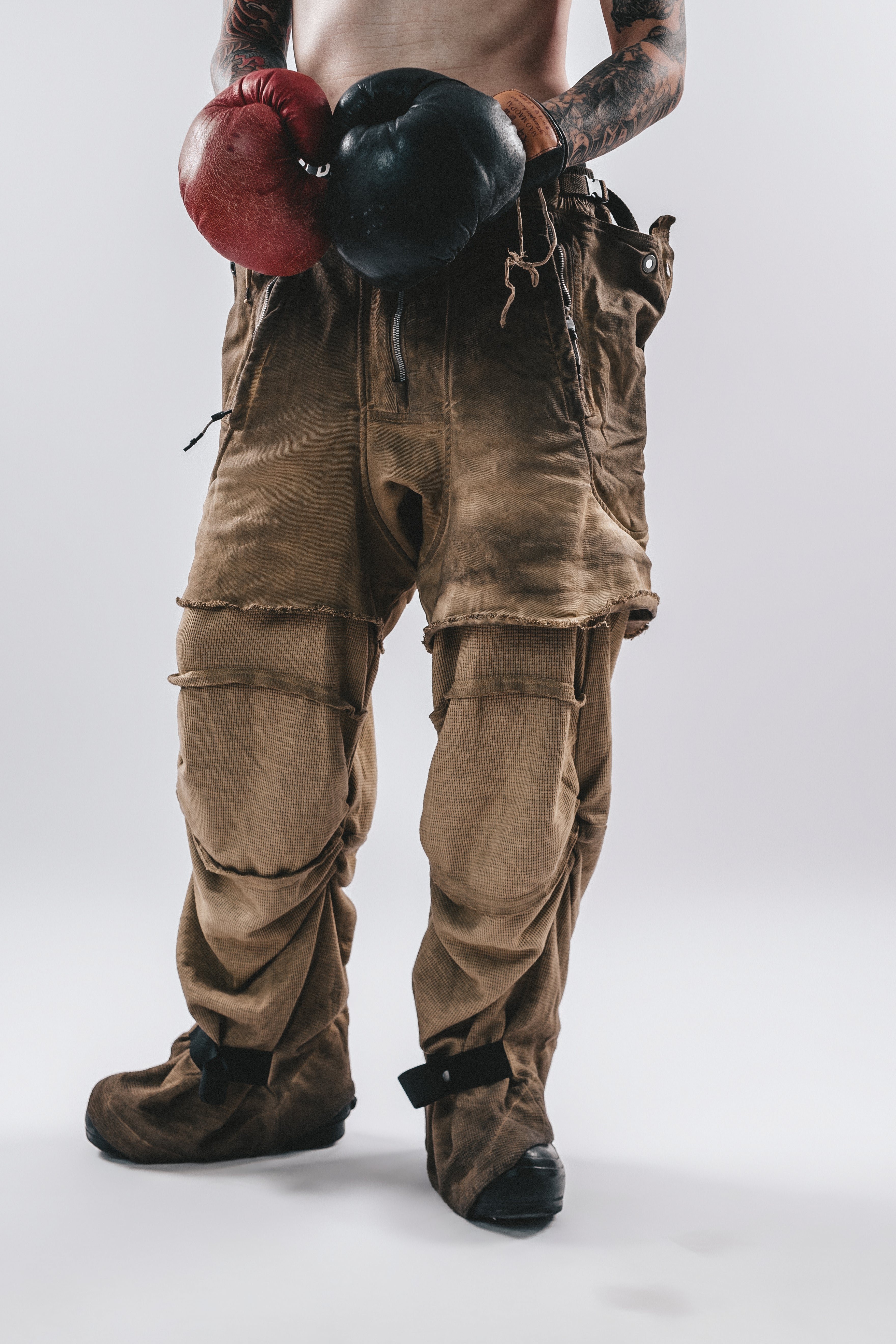 DARKCORE DIRTWASH SPLIT LAYER PANTS