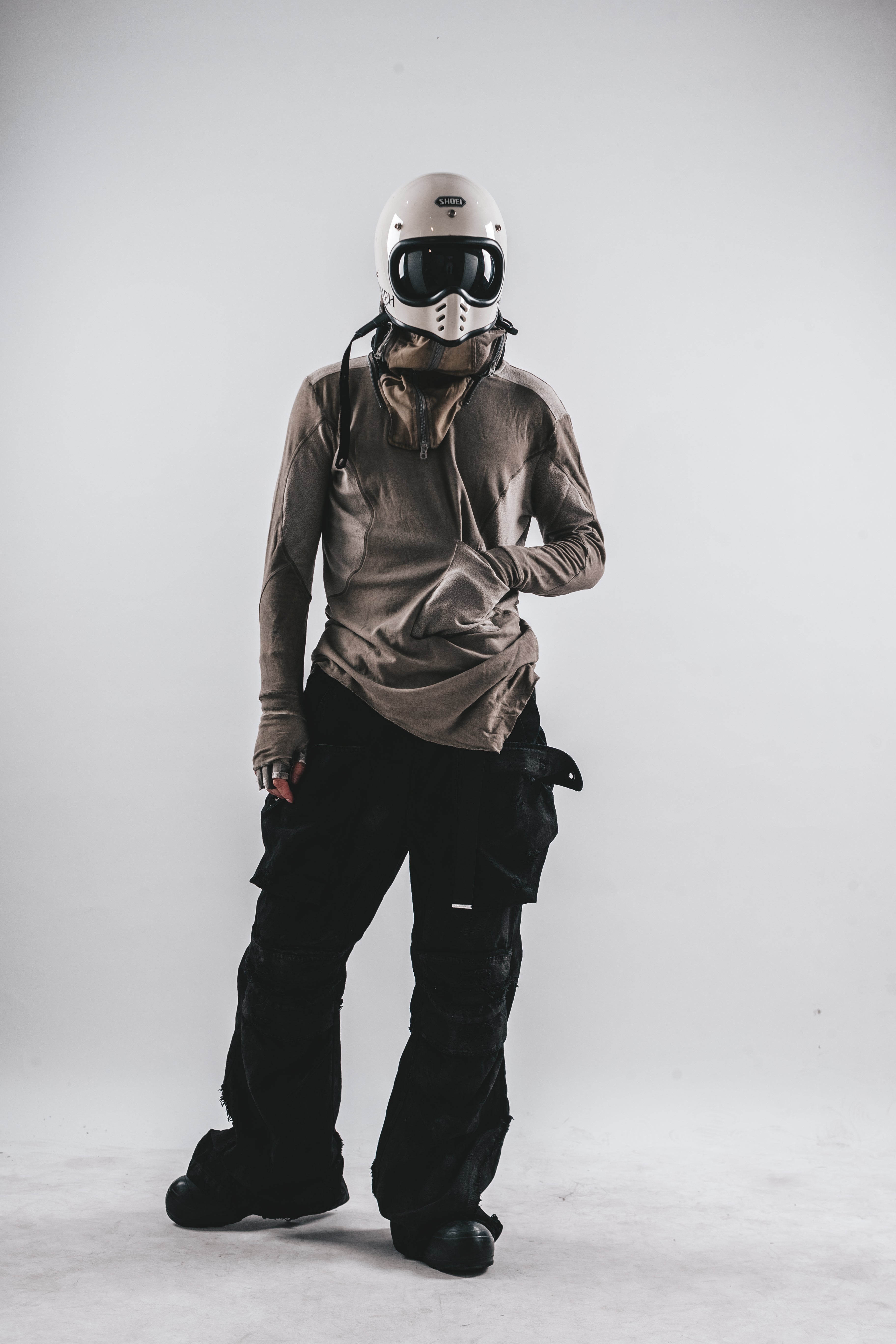 DRKLEI WASHED PATCHED LONG TEE