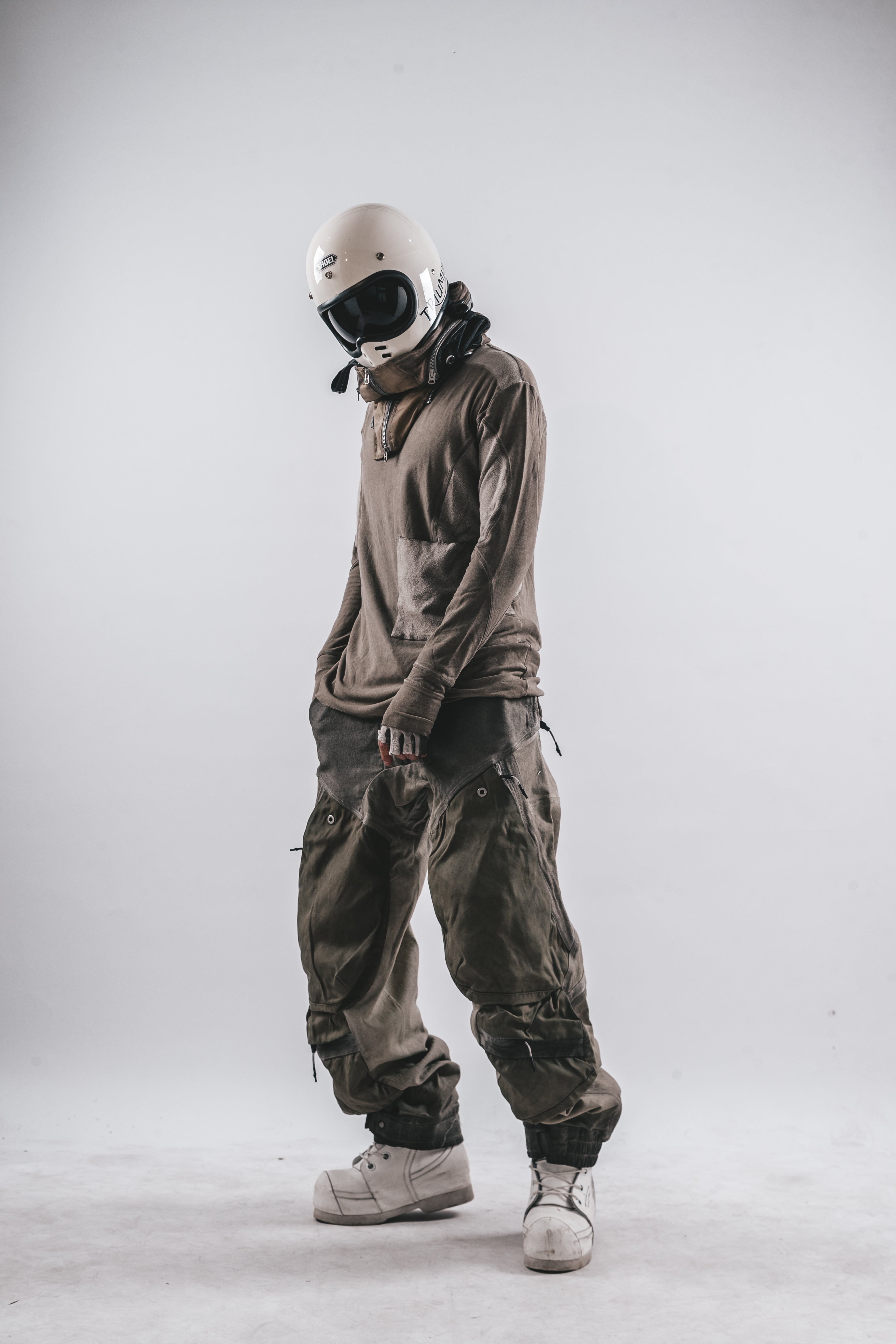 DRKLEI WASHED PATCHED LONG TEE