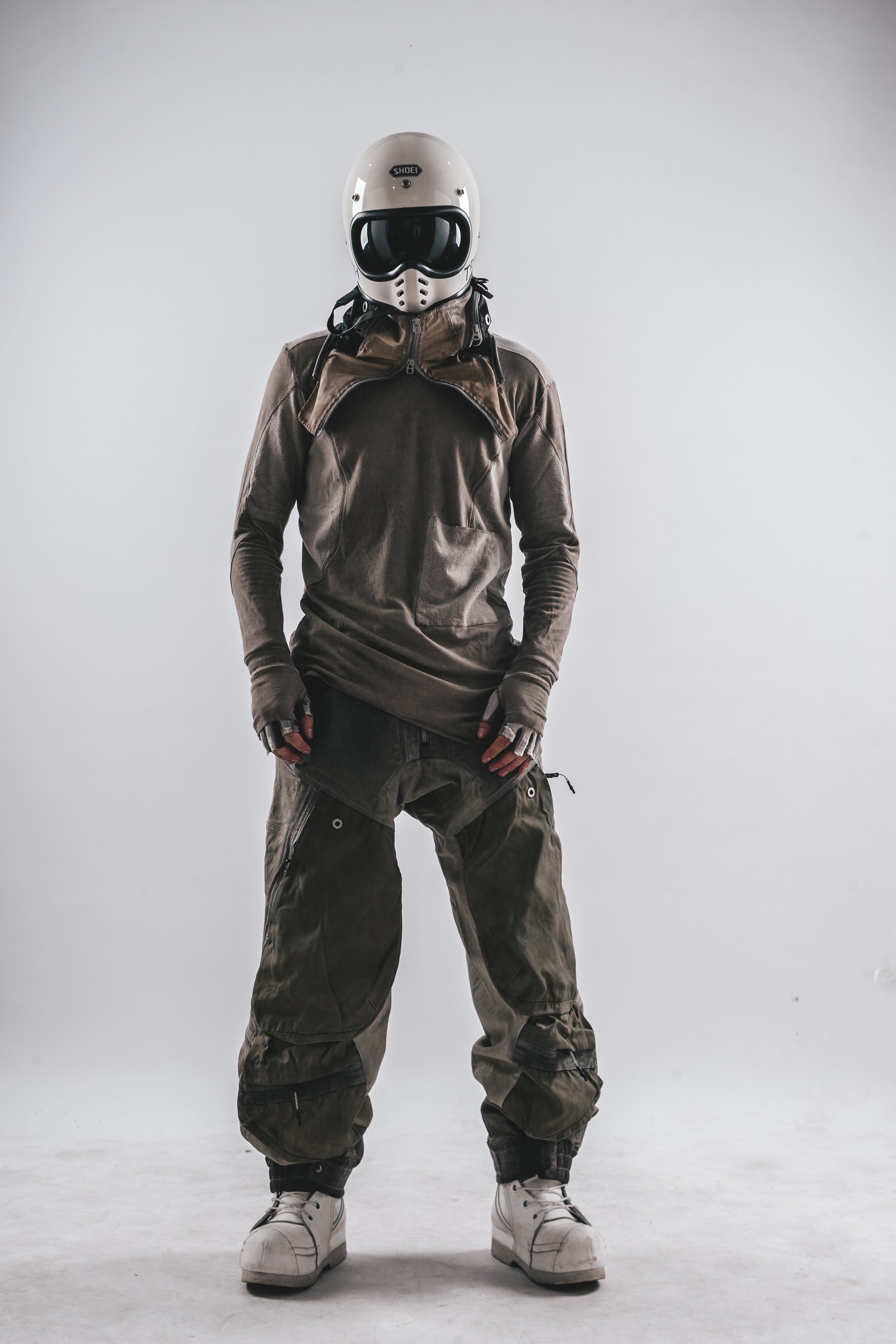 DRKLEI WASHED PATCHED LONG TEE