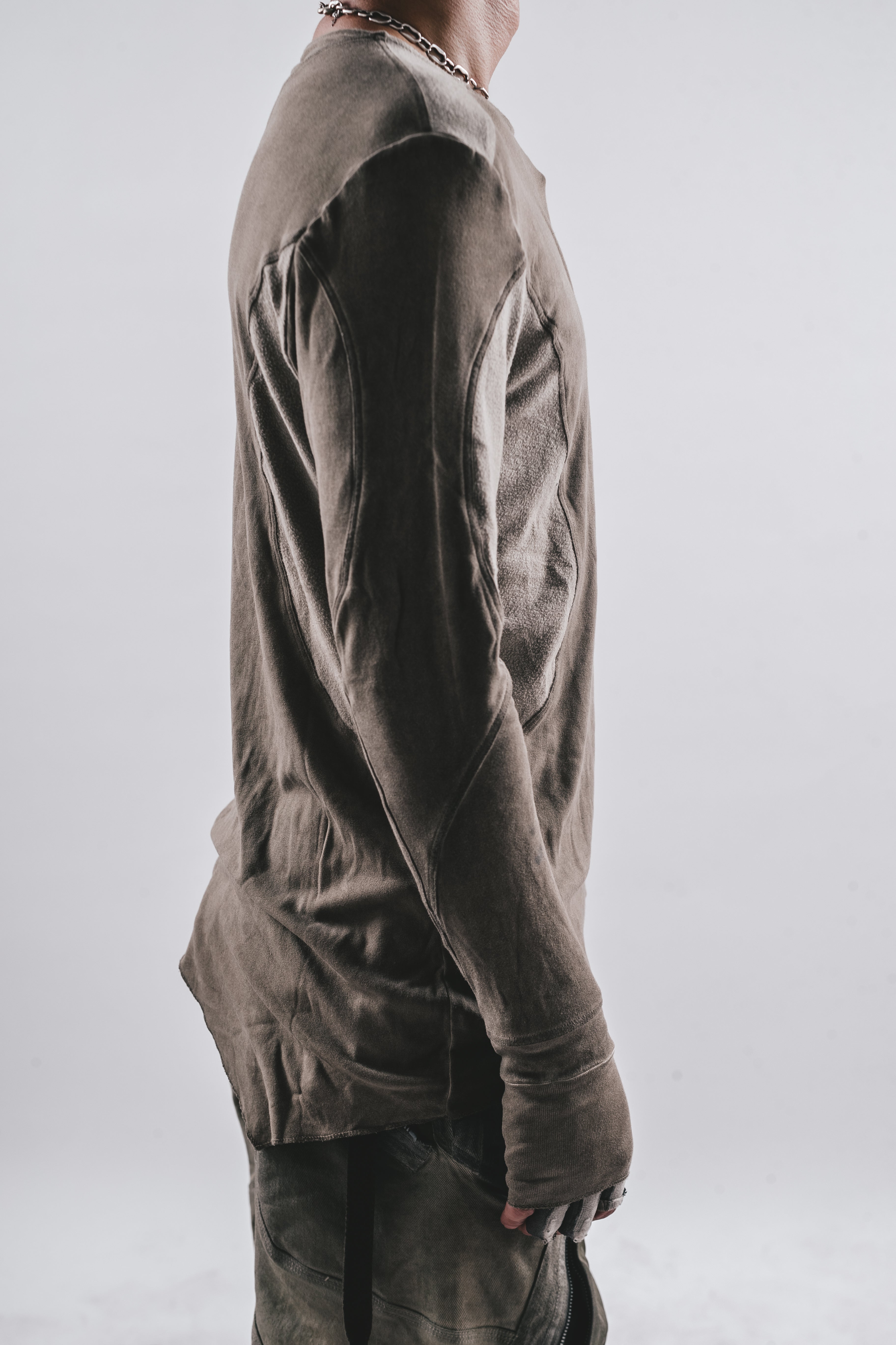 DRKLEI WASHED PATCHED LONG TEE