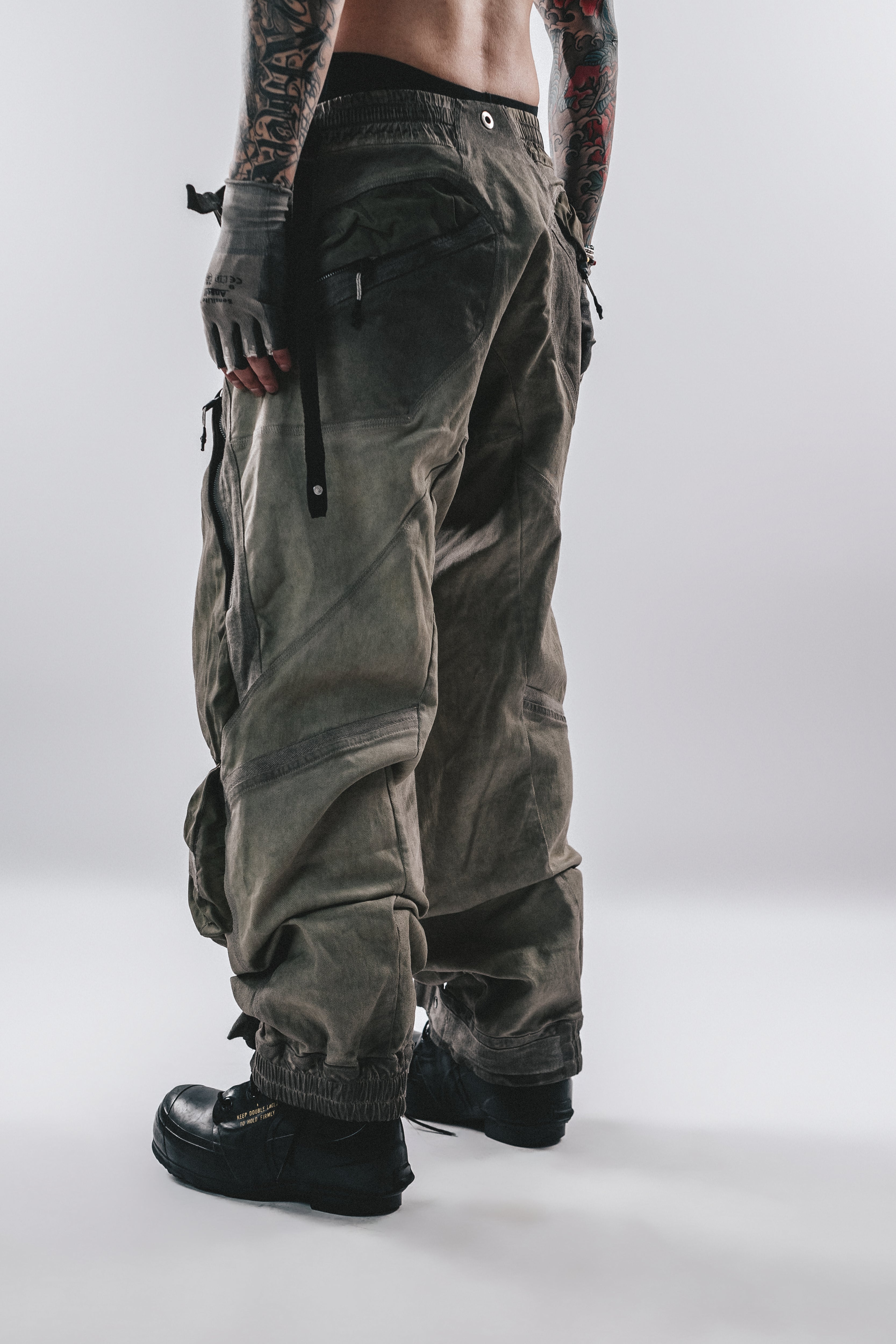 DRKLEI 3D CARGO FUSED PANTS