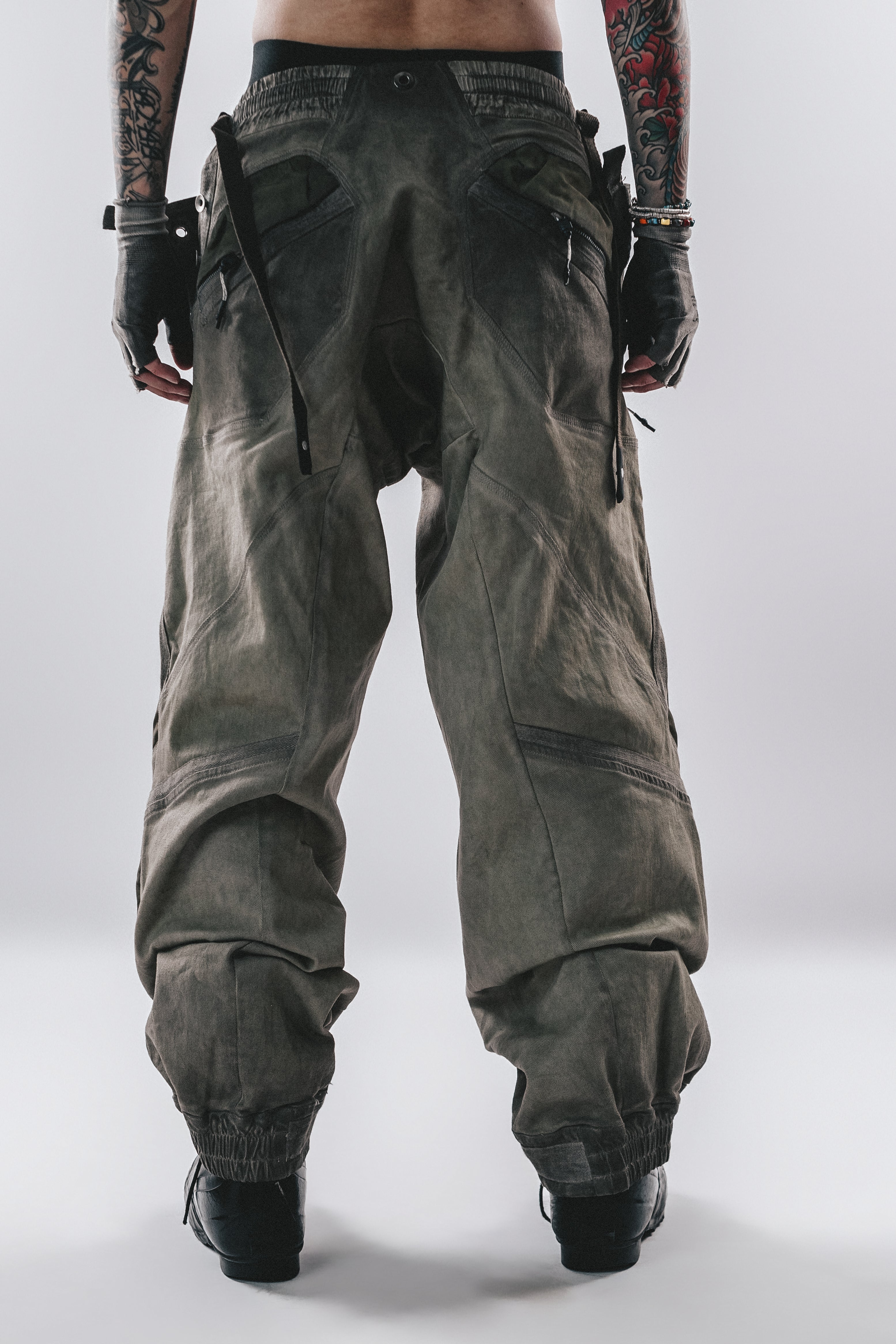 DRKLEI 3D CARGO FUSED PANTS