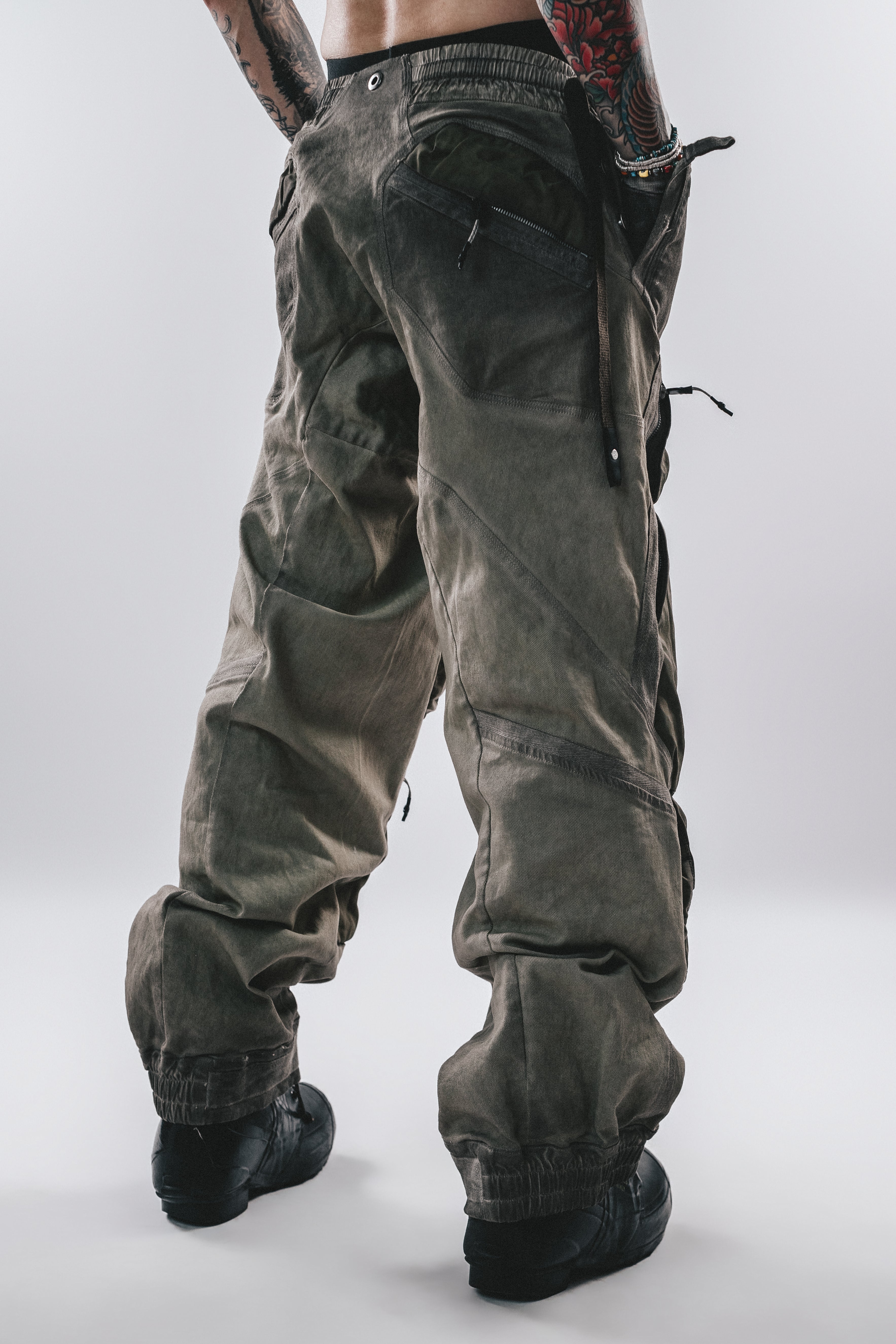 DRKLEI 3D CARGO FUSED PANTS