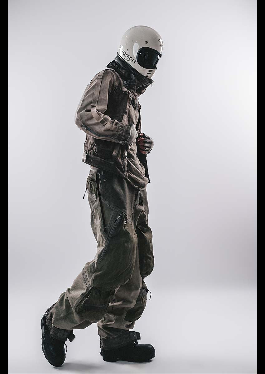 DRKLEI WASHED HOODED MESH JACKET