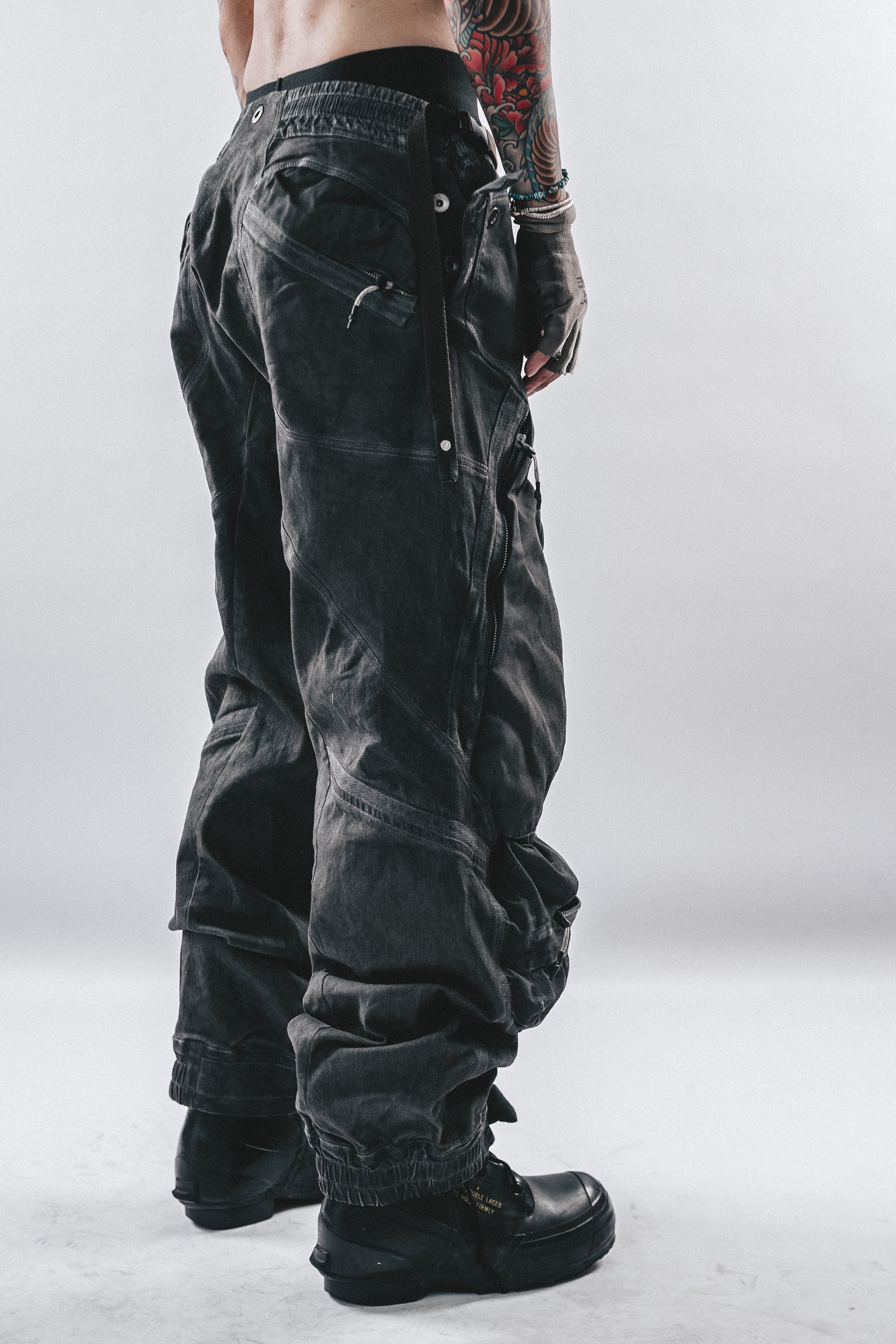 DRKLEI 3D CARGO FUSED PANTS