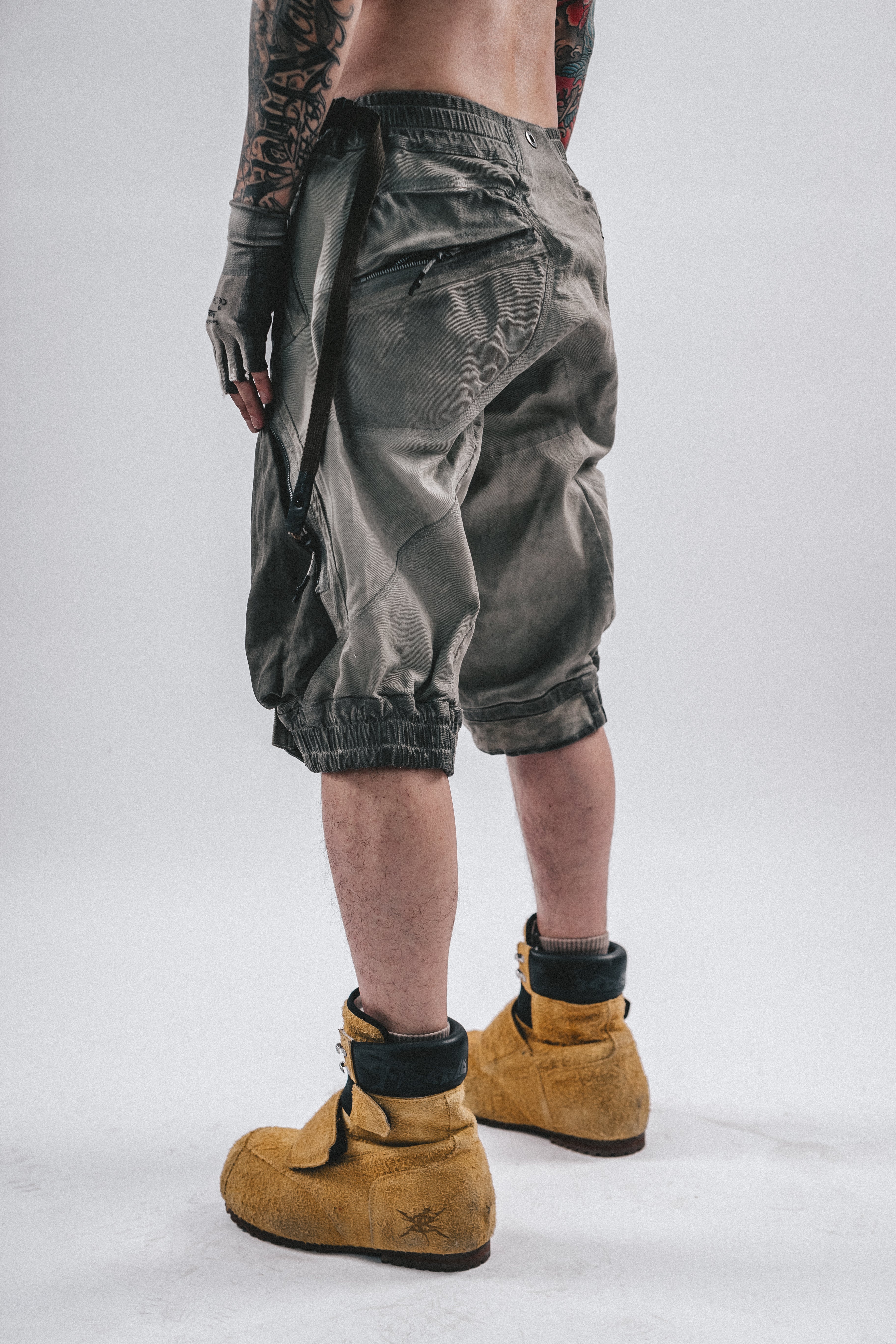 DRKLEI PATCHED TECH DUST SHORTS