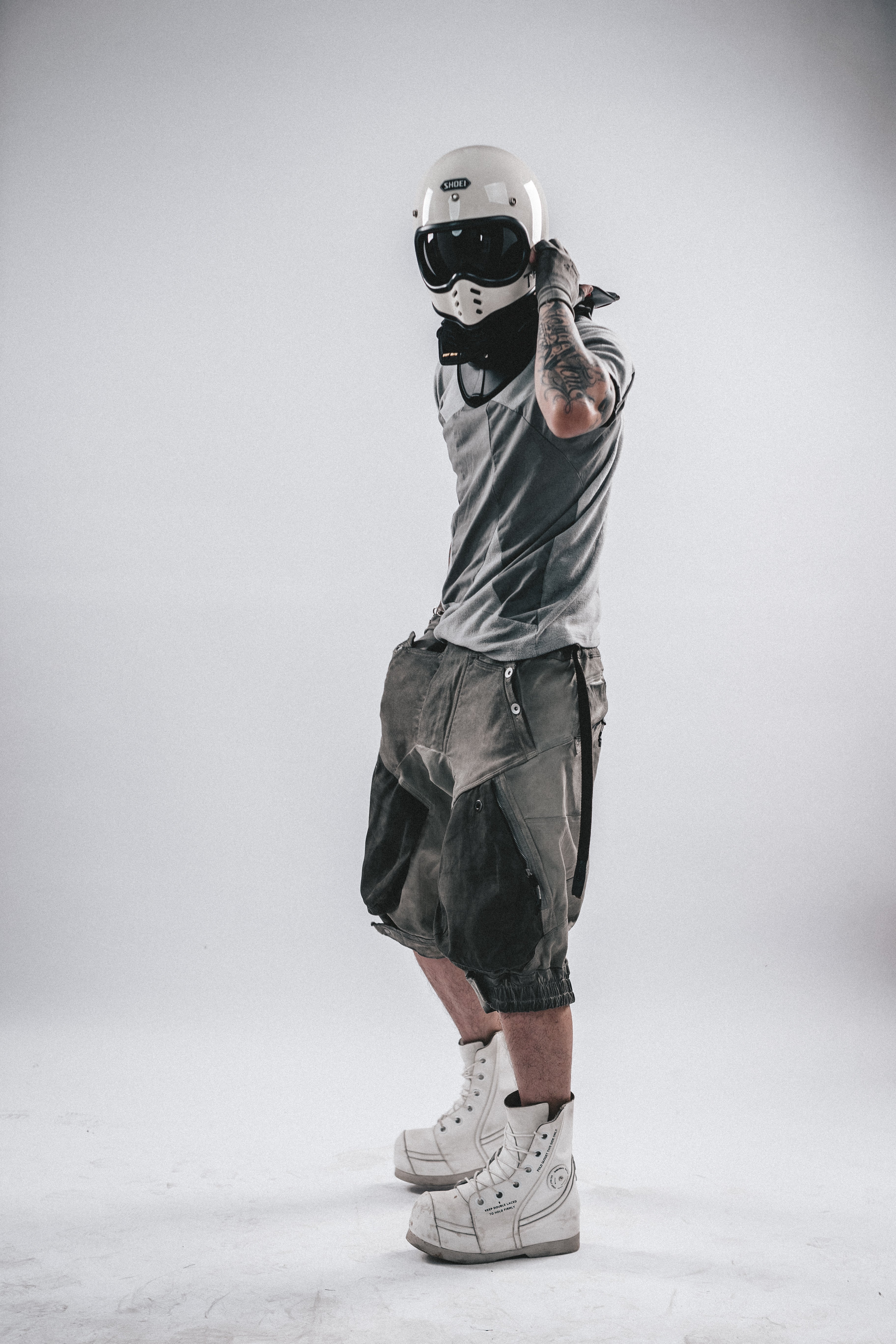 DRKLEI PATCHED TECH DUST SHORTS