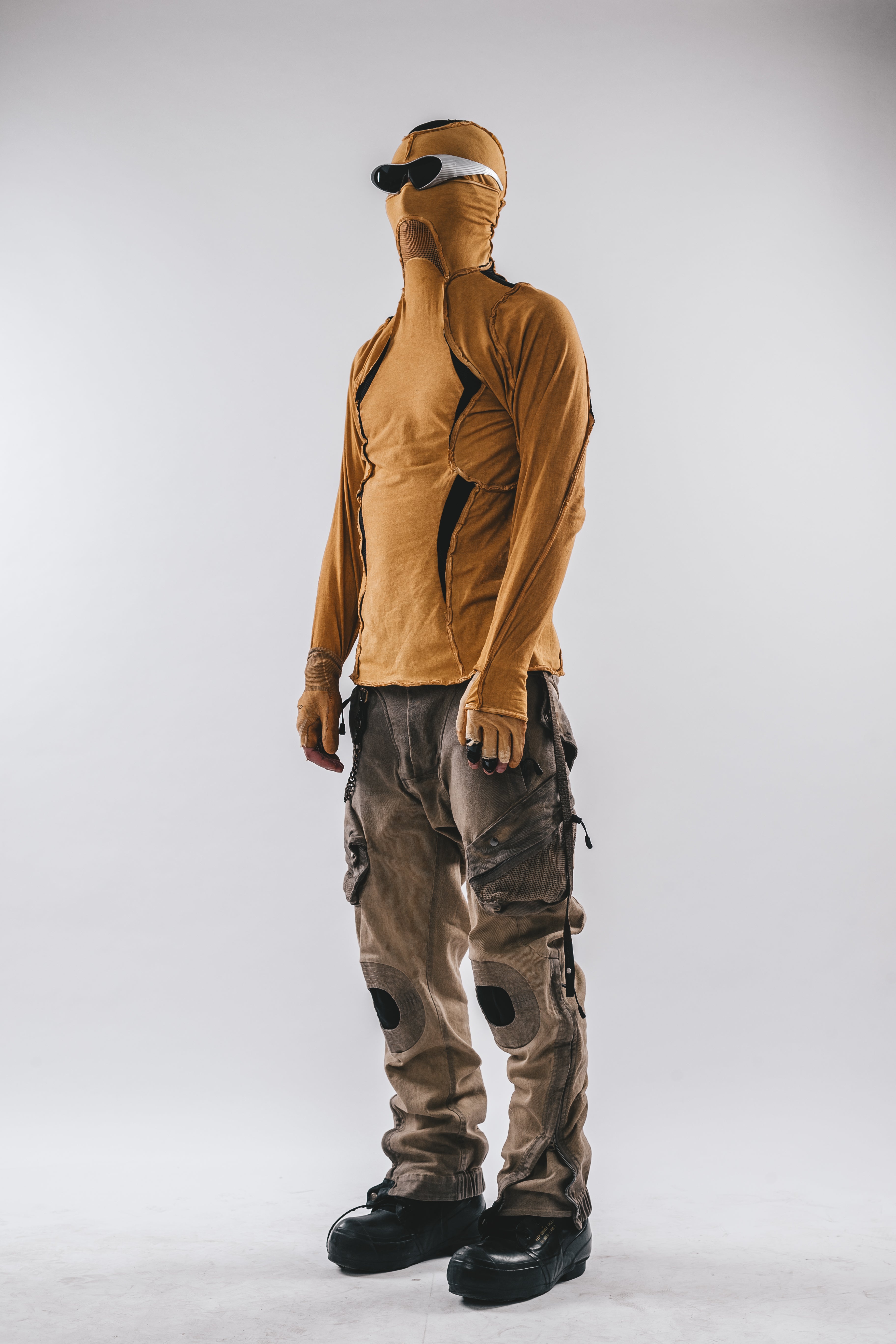 Ninja Cardinal Hooded Long Sleeve Tee