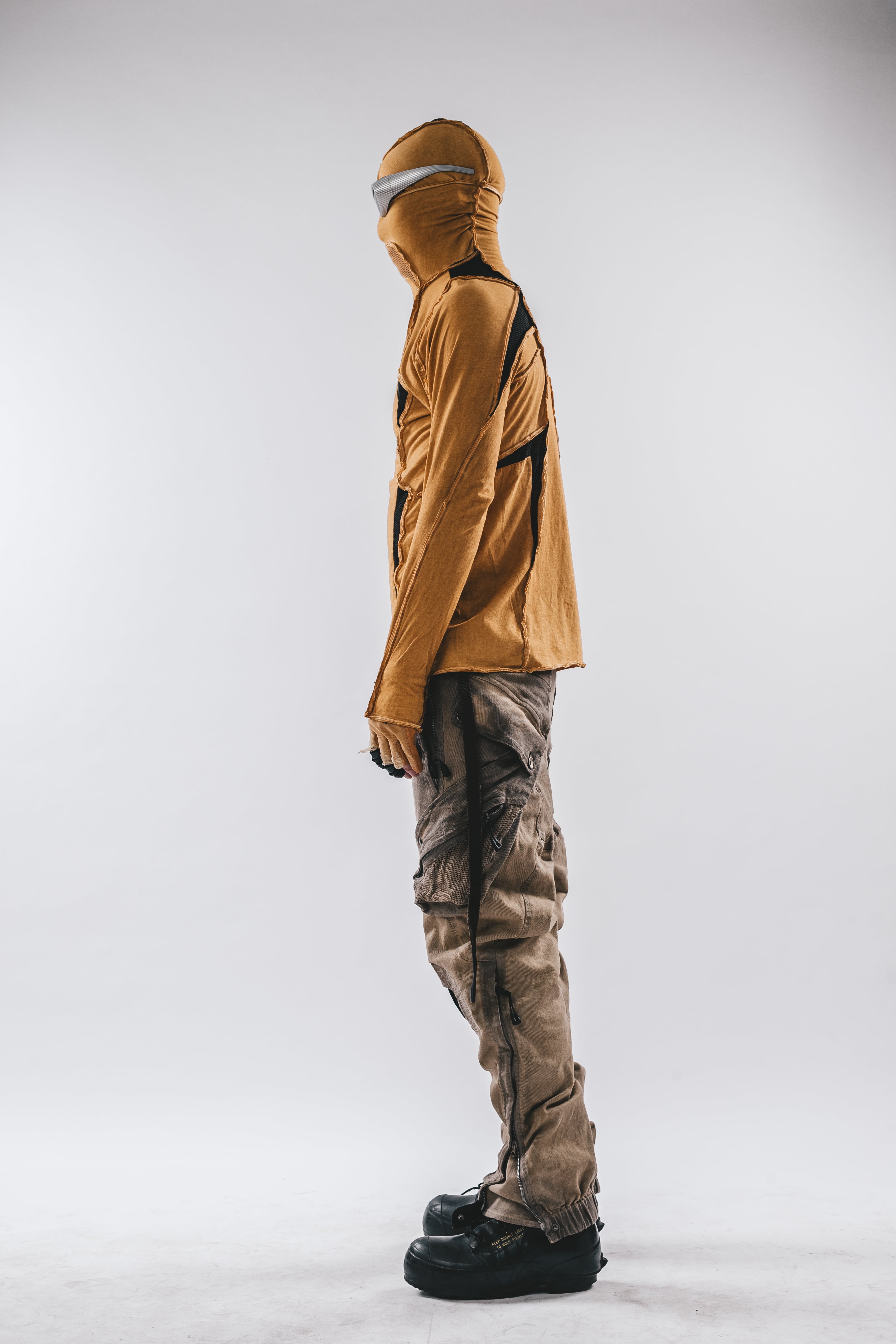 Ninja Cardinal Hooded Long Sleeve Tee