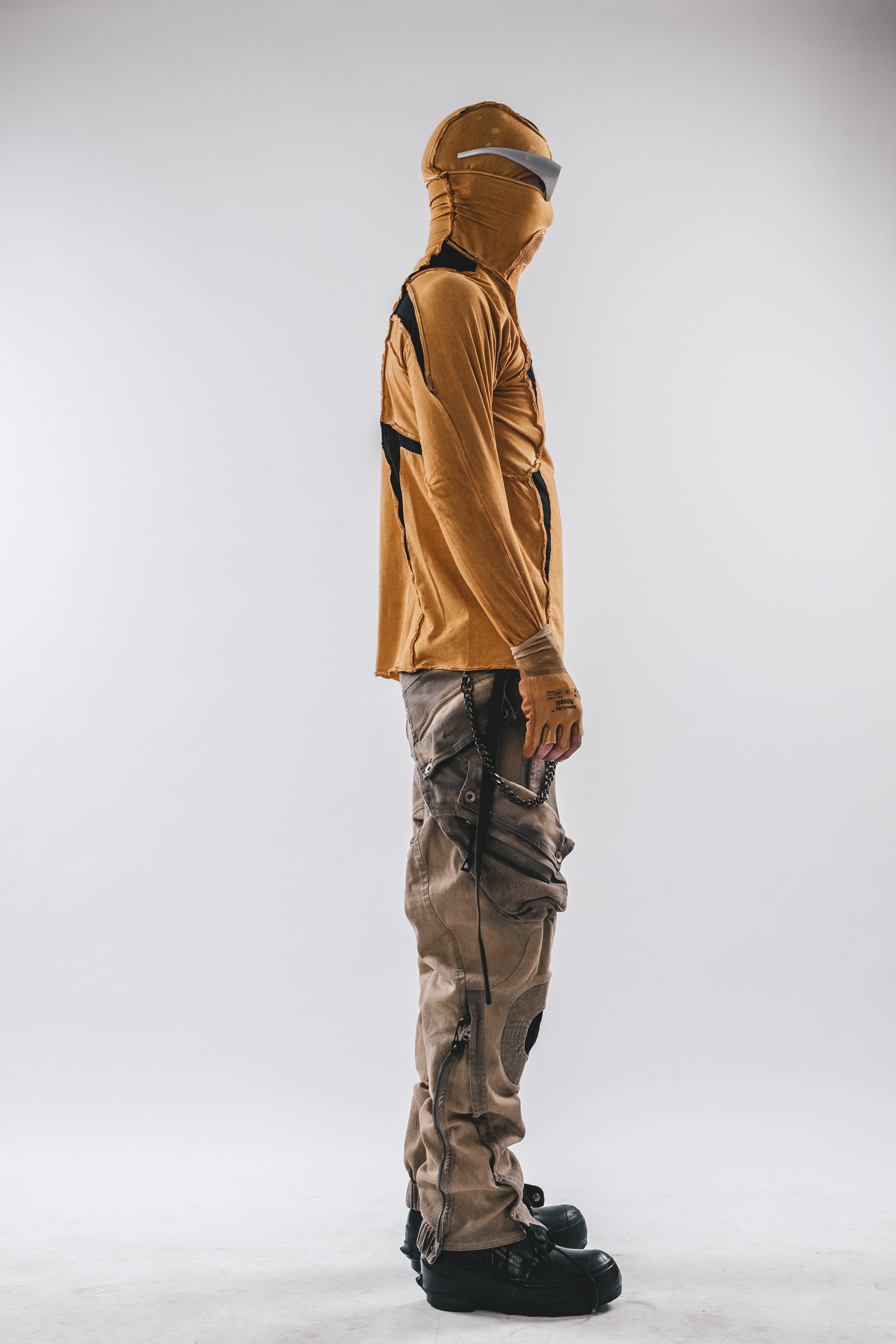 Ninja Cardinal Hooded Long Sleeve Tee