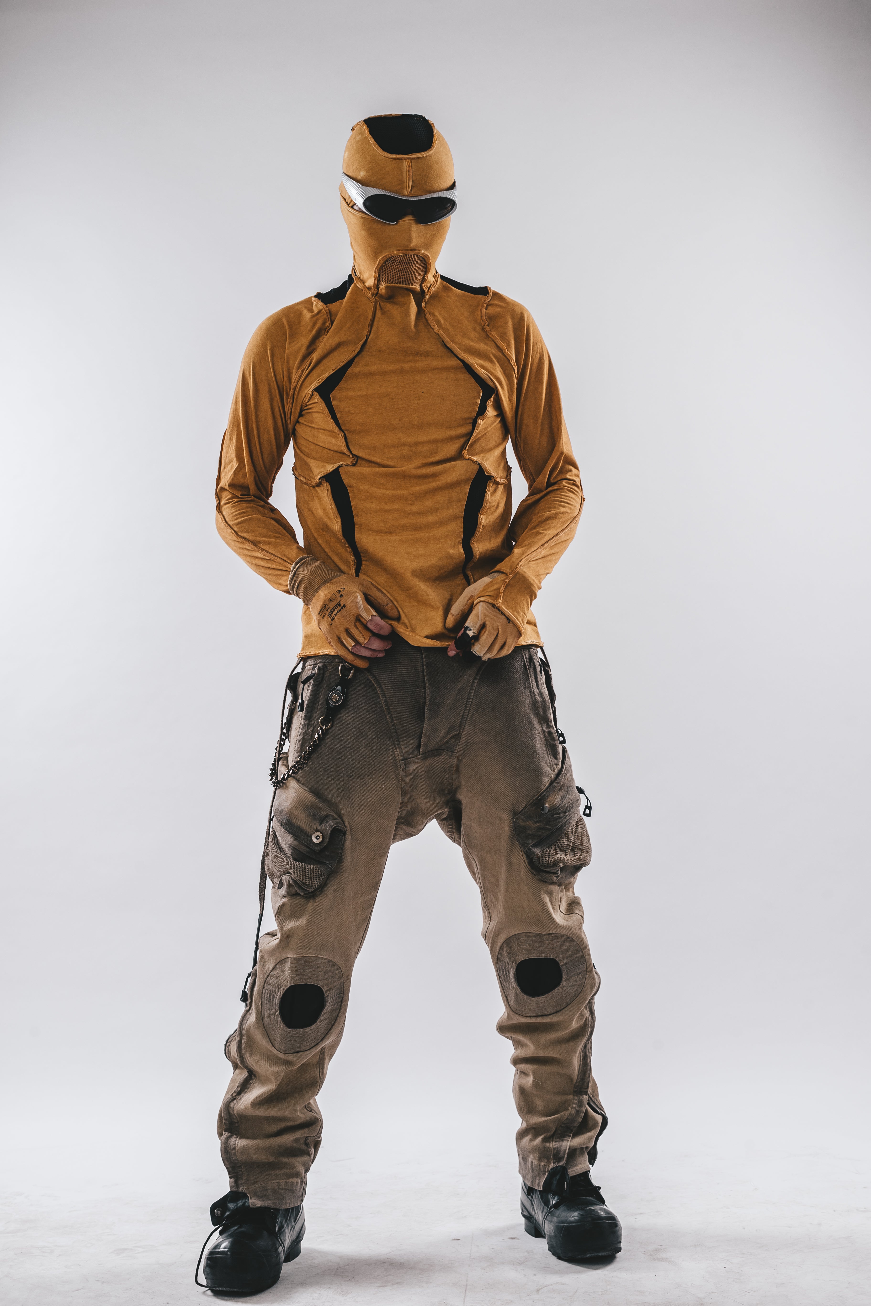 Ninja Cardinal Hooded Long Sleeve Tee