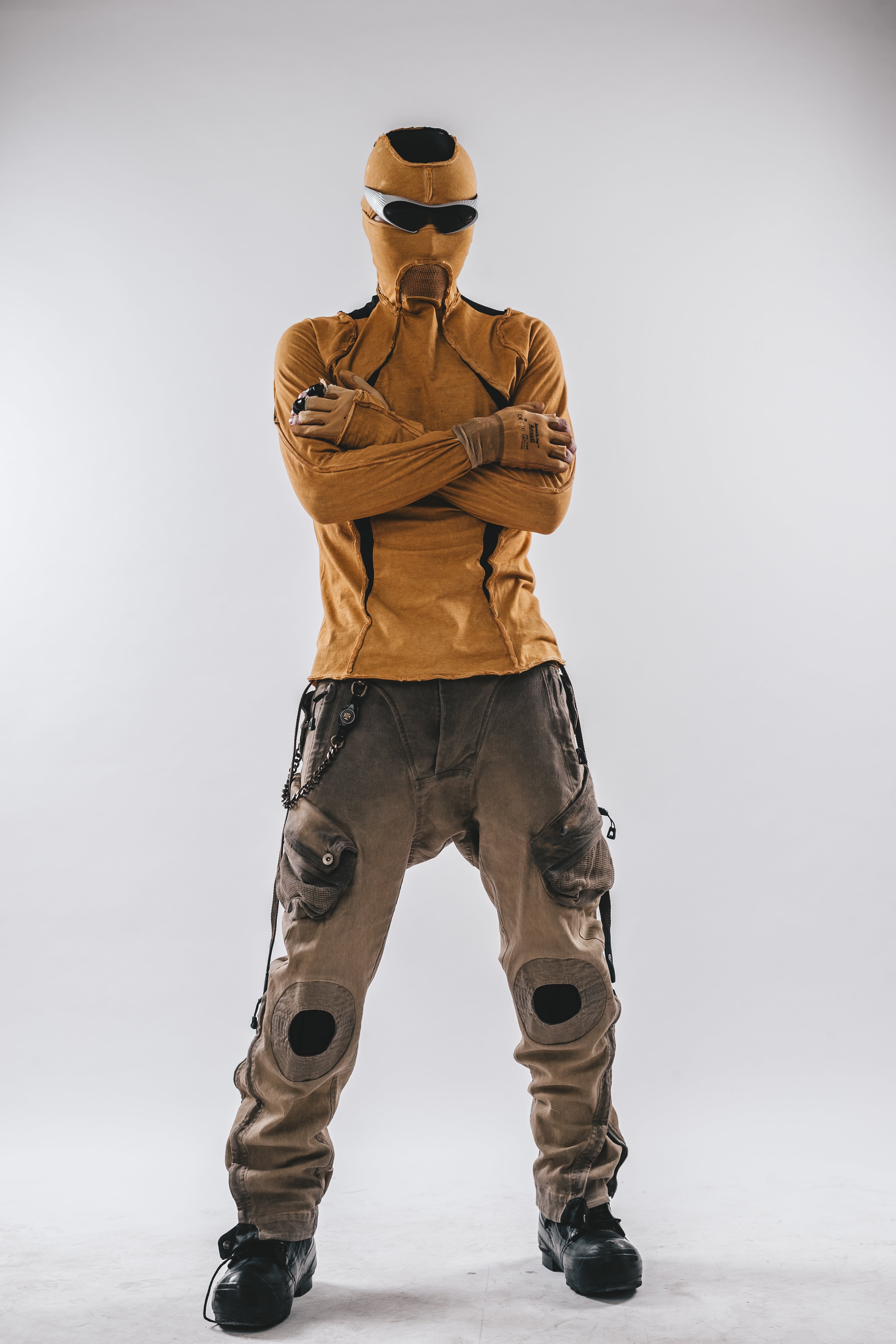 Ninja Cardinal Hooded Long Sleeve Tee