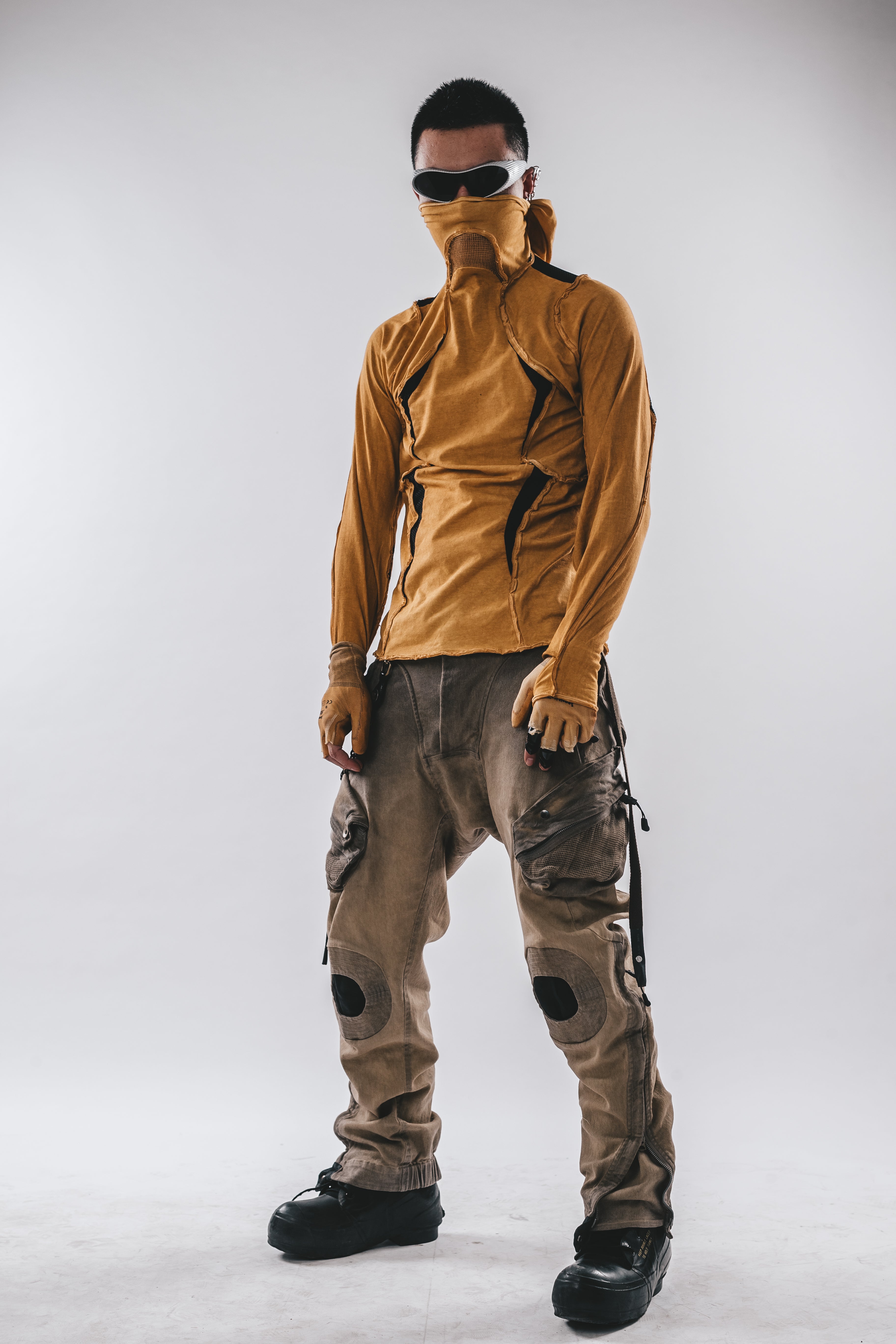 Ninja Cardinal Hooded Long Sleeve Tee