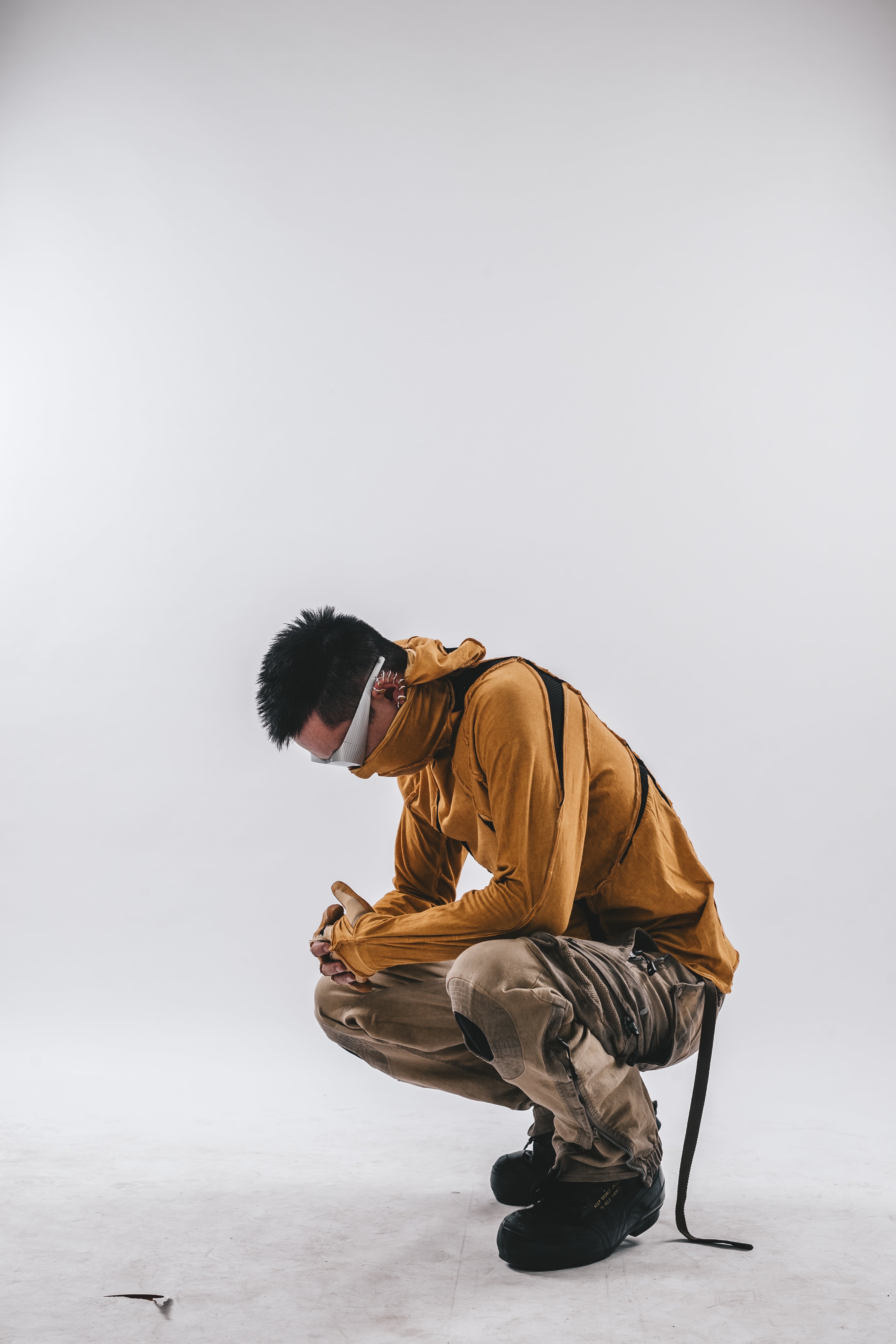 Ninja Cardinal Hooded Long Sleeve Tee