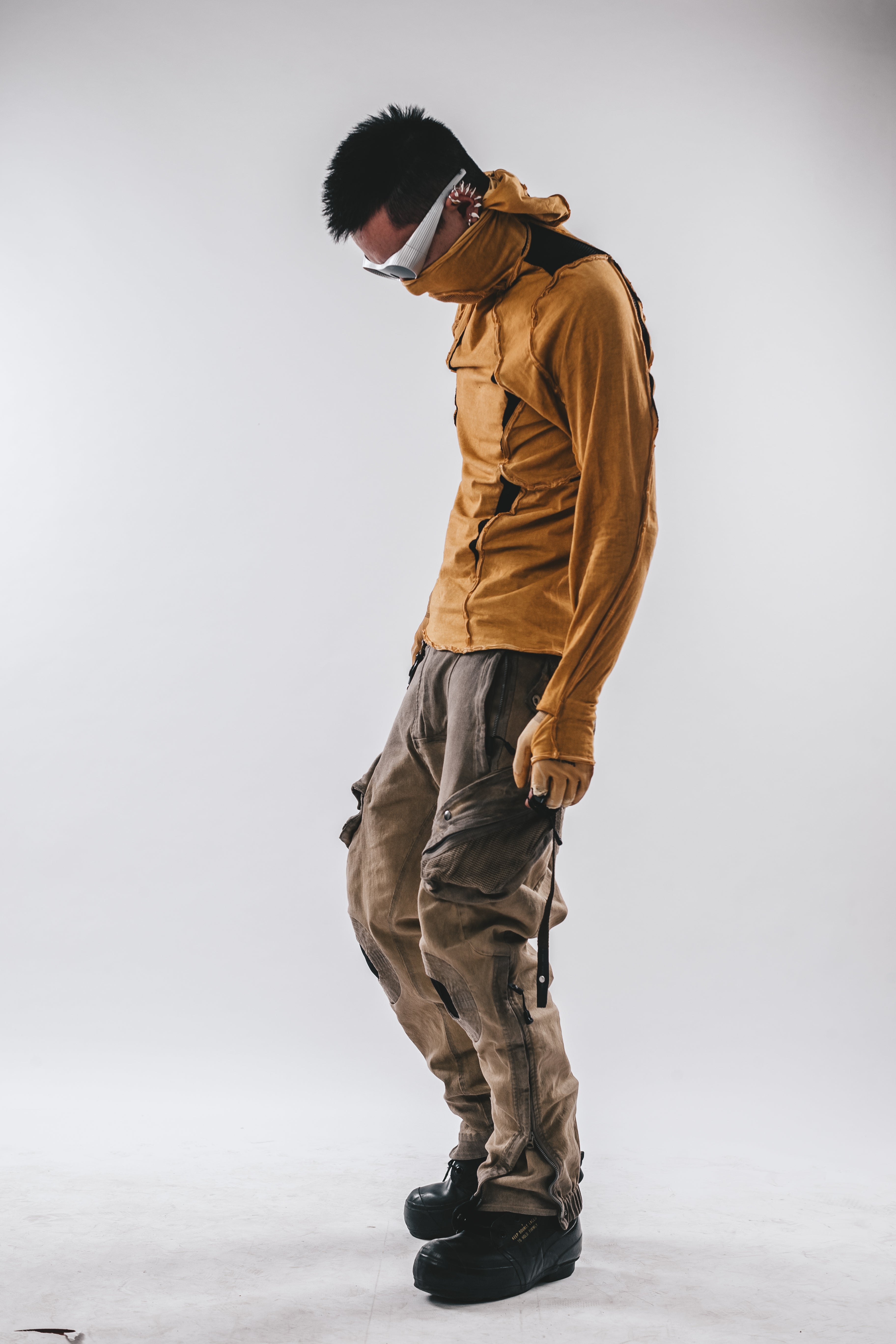 Ninja Cardinal Hooded Long Sleeve Tee