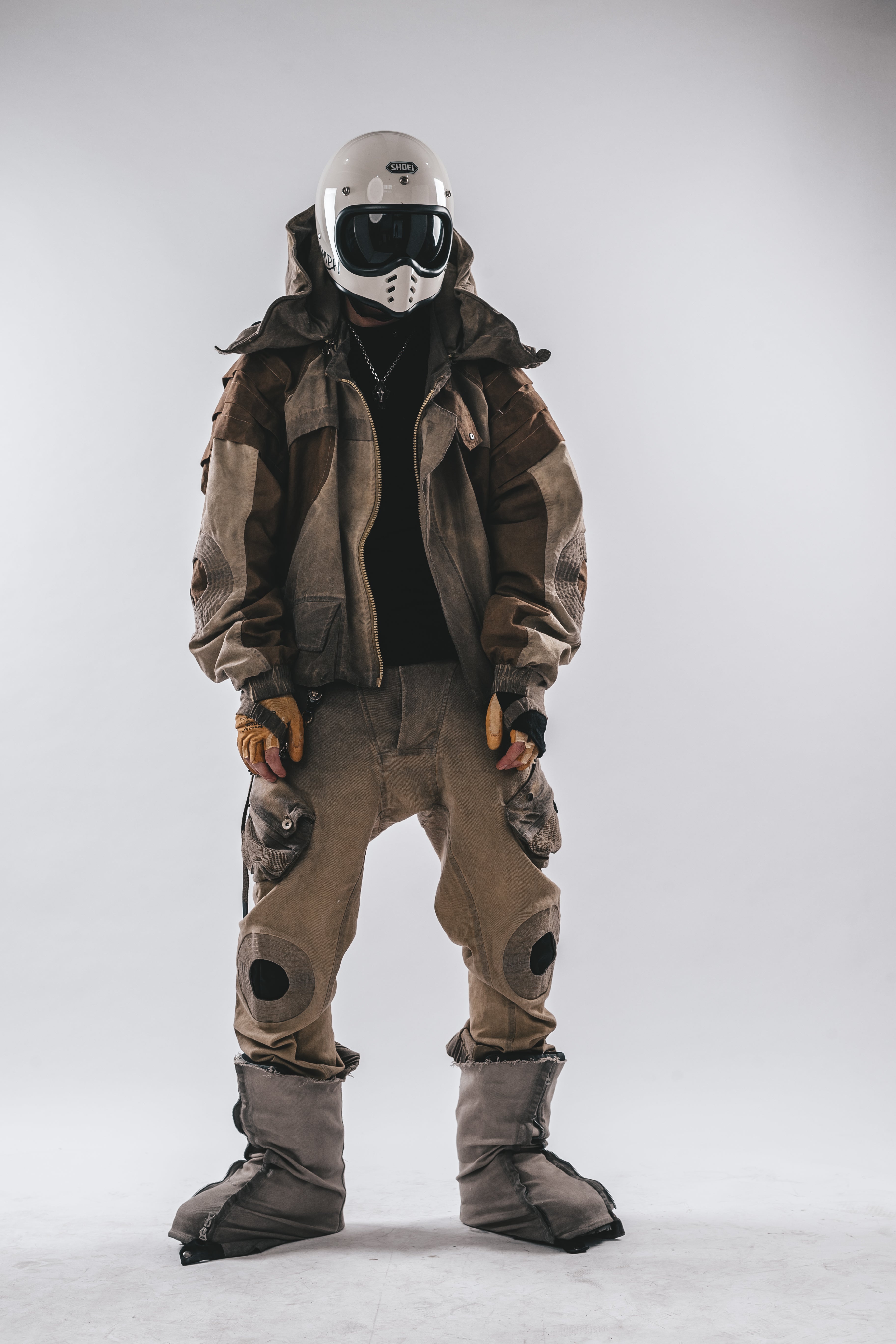 Oversized Hooded Batwing Jacket