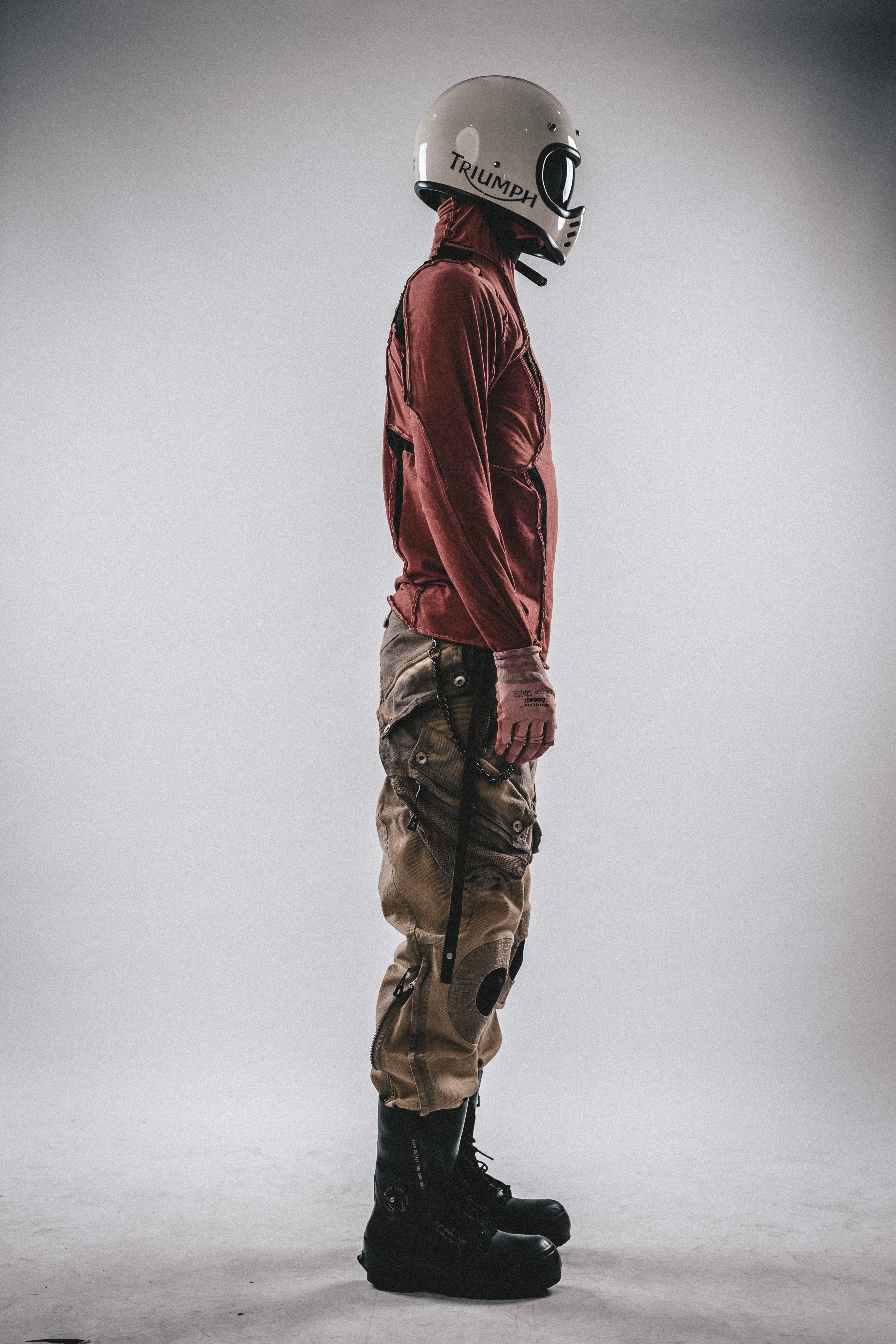 High-Neck Deconstructed Long Sleeve