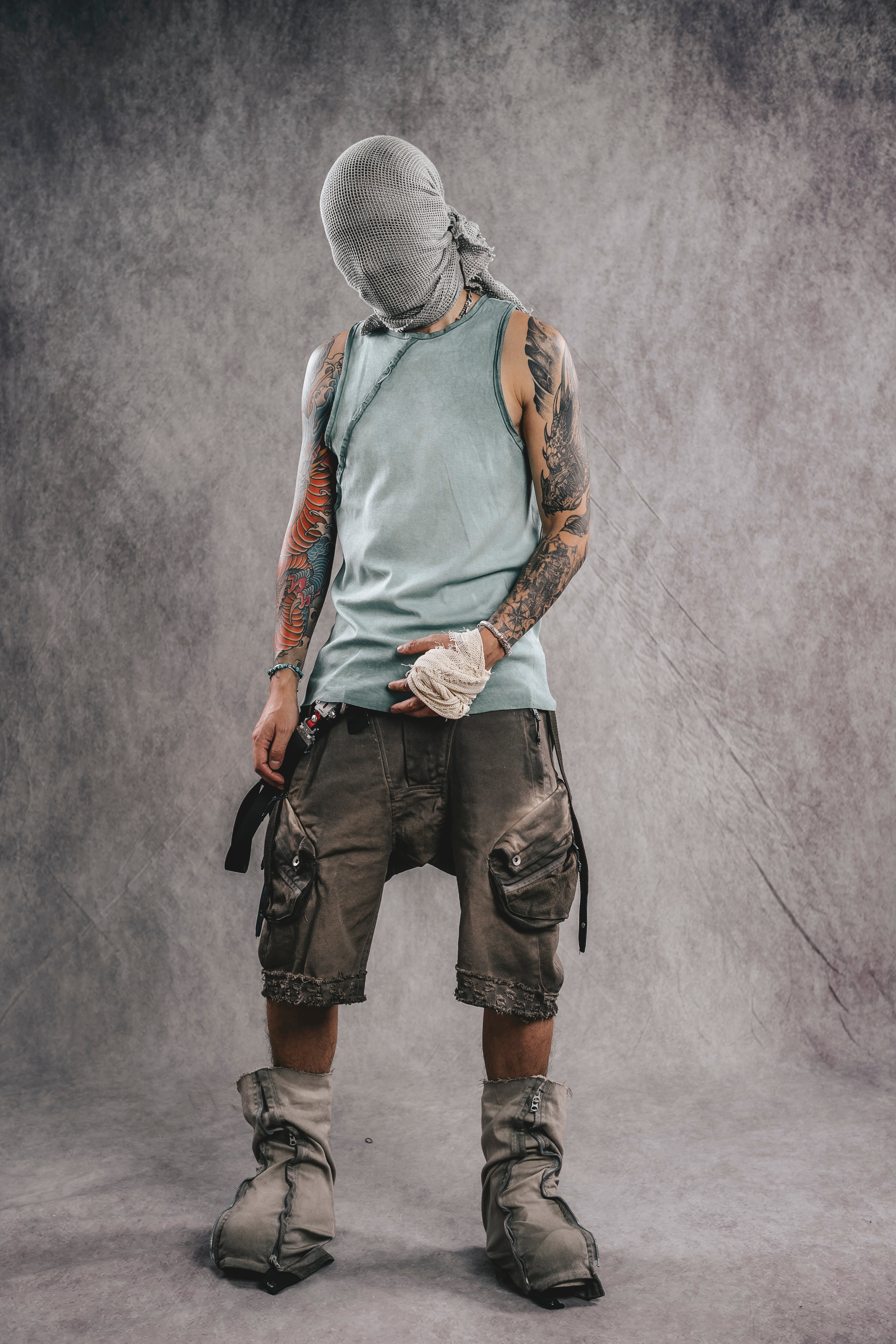 Exoskeleton Sleeveless Top