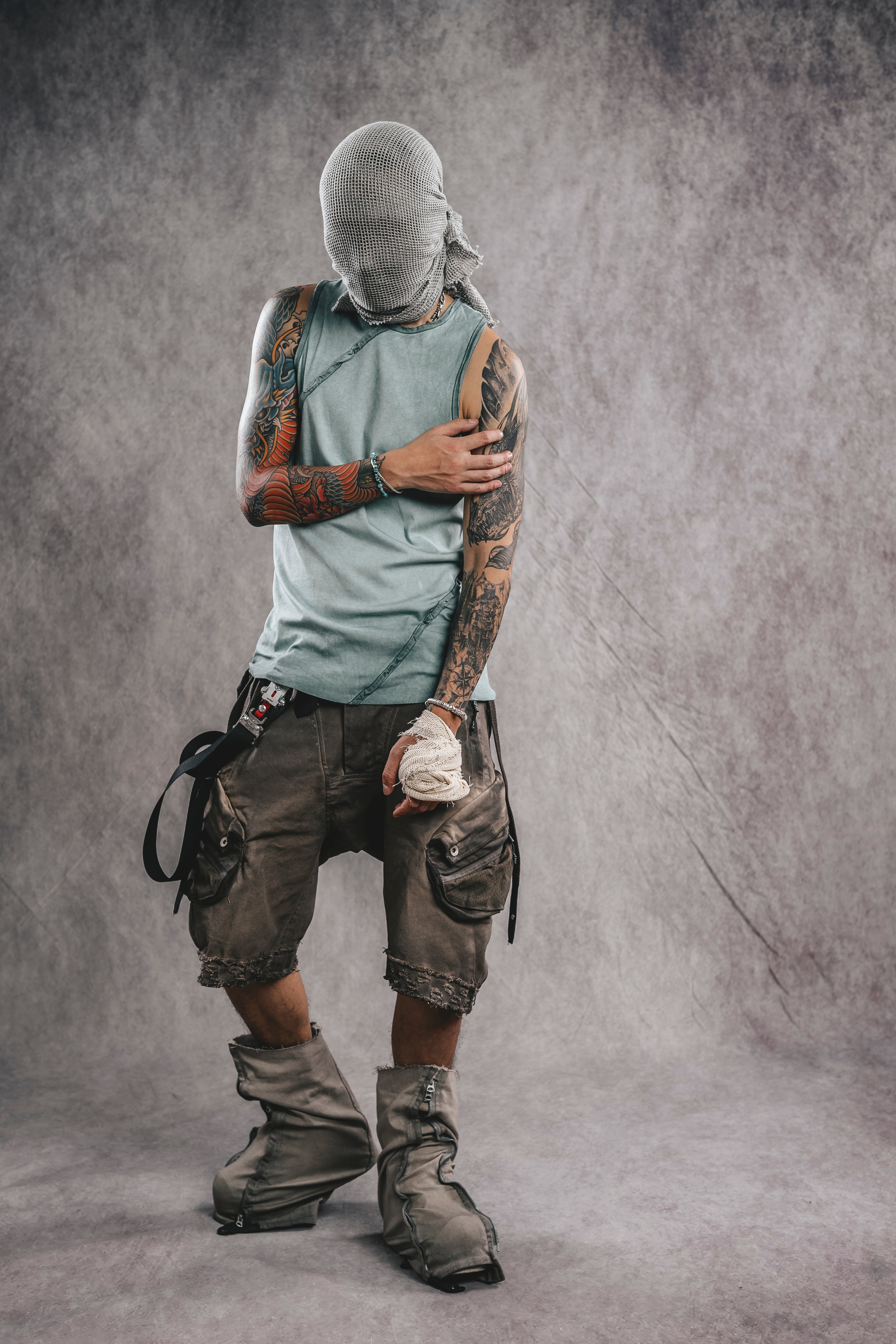 Exoskeleton Sleeveless Top