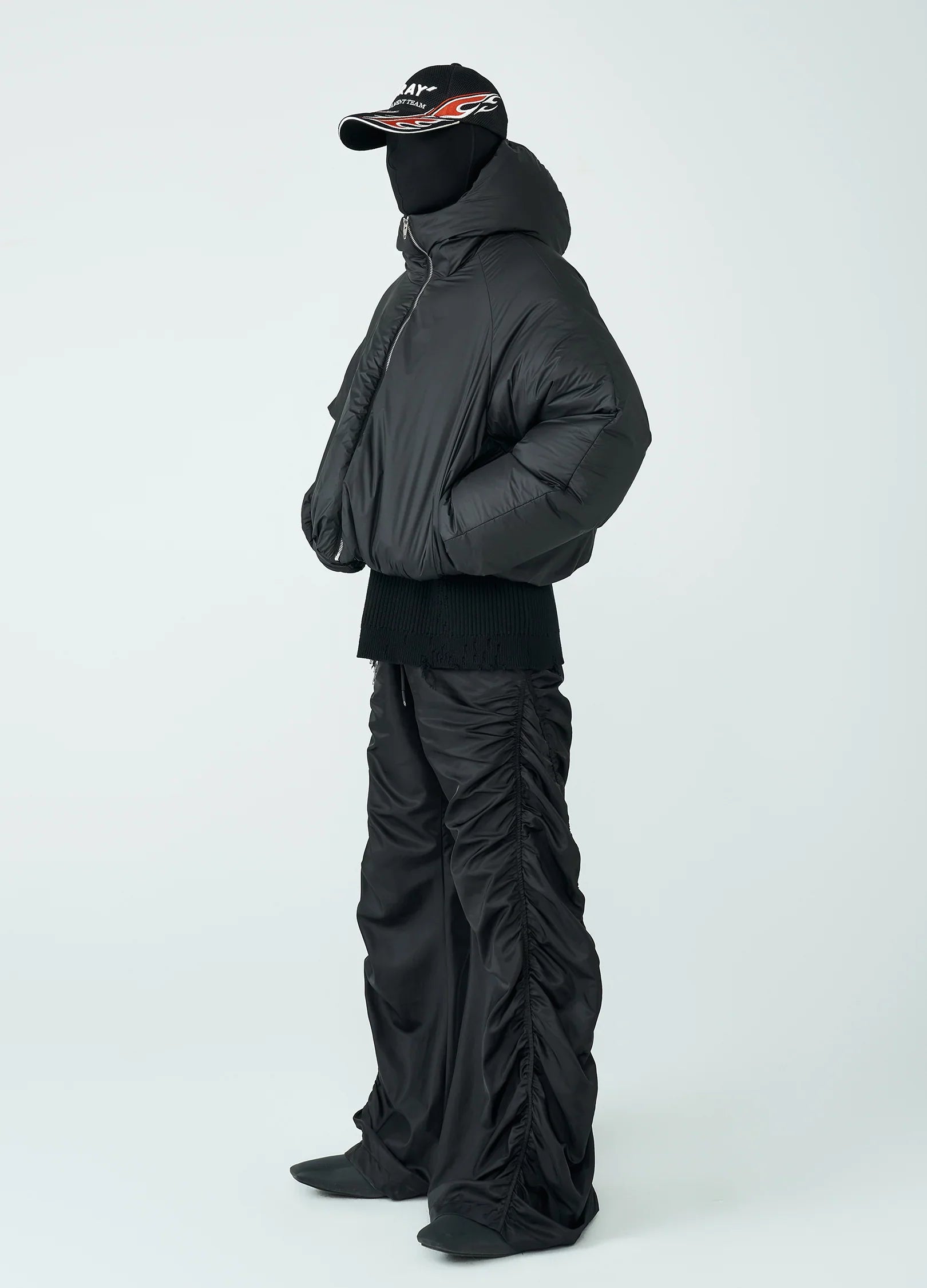 22FW CascadeWave Parachute Pants
